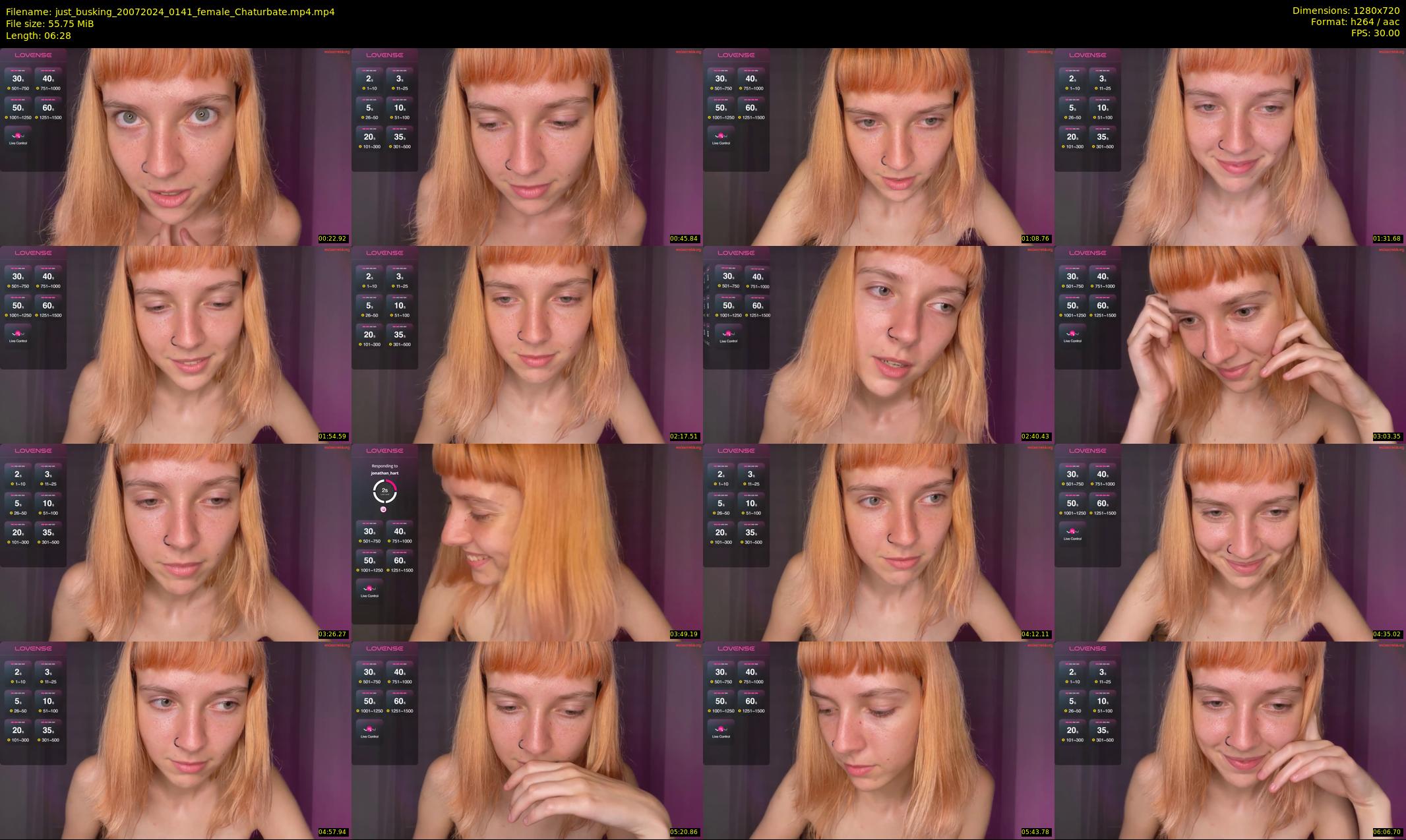 just_busking — 7 minute Chaturbate female cam show recording, 720p, Jul 20, 2024