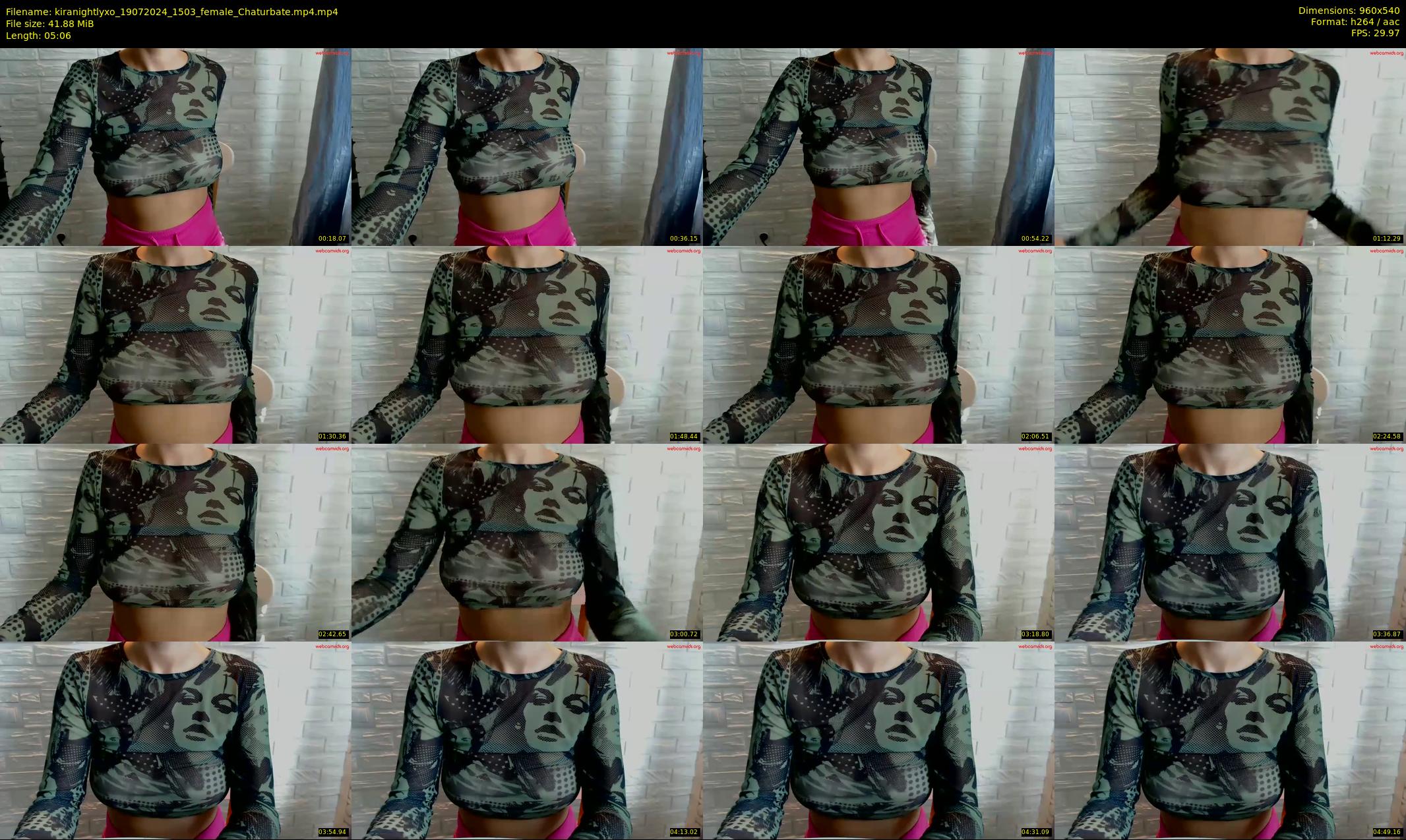kiranightlyxo — 6 minute Chaturbate female cam show recording, 480p, Jul 19, 2024