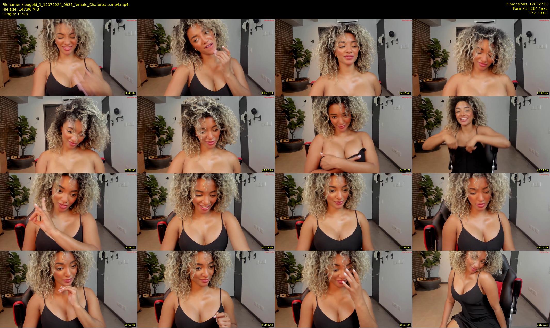 kleogold_1 — 12 minute Chaturbate female cam show recording, 720p, Jul 19, 2024