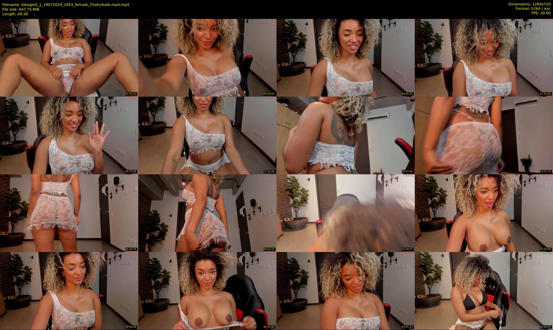 kleogold_1 — 50 minute Chaturbate female cam show recording, 720p, Jul 19, 2024