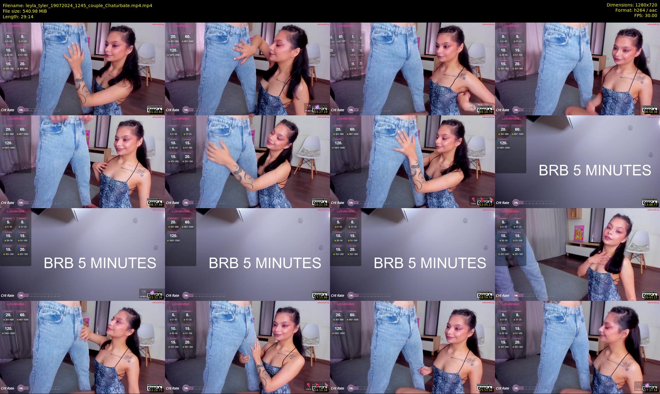 leyla_tyler — 30 minute Chaturbate couple cam show recording, 720p, Jul 19, 2024