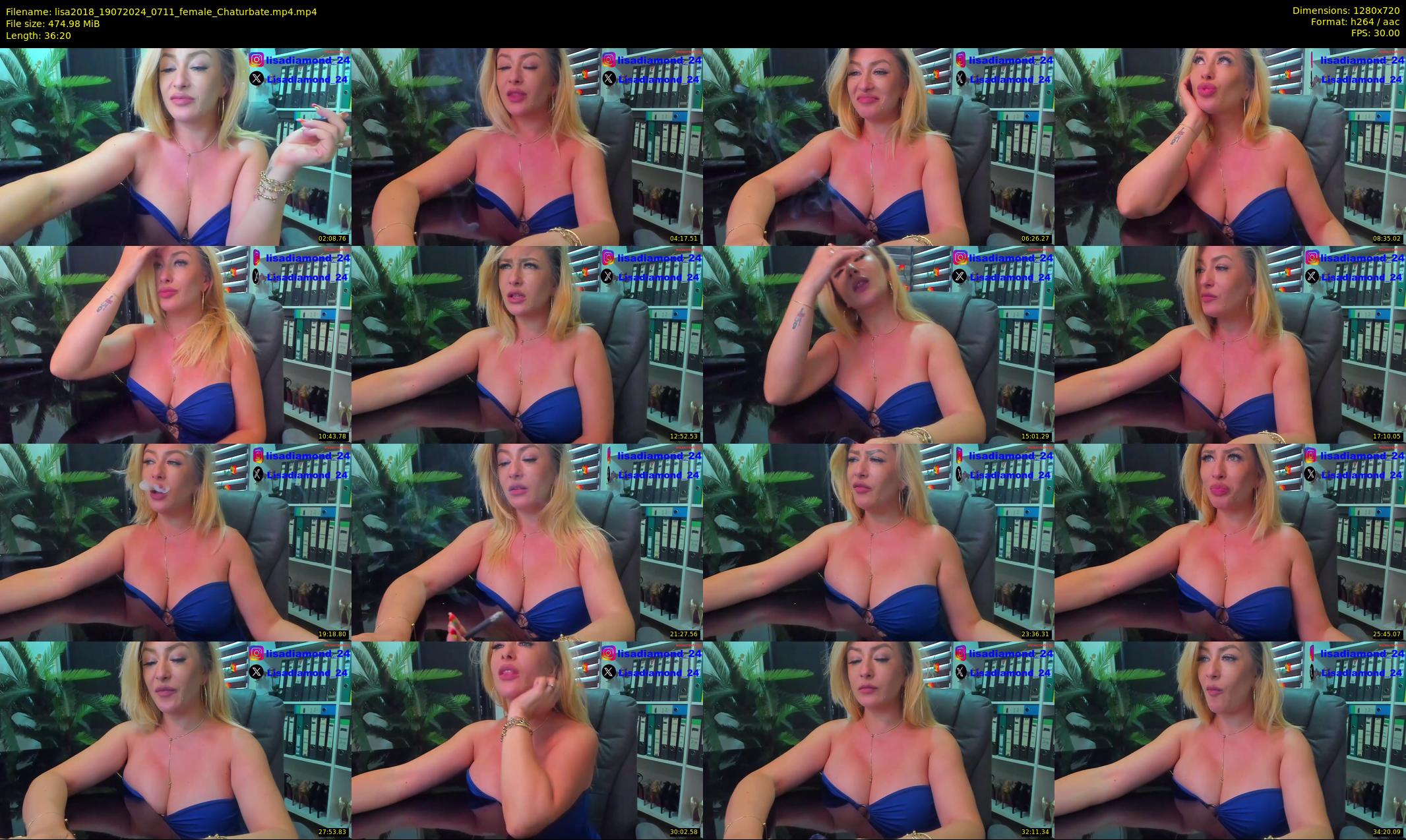 lisa2018 — 37 minute Chaturbate female cam show recording, 720p, Jul 19, 2024