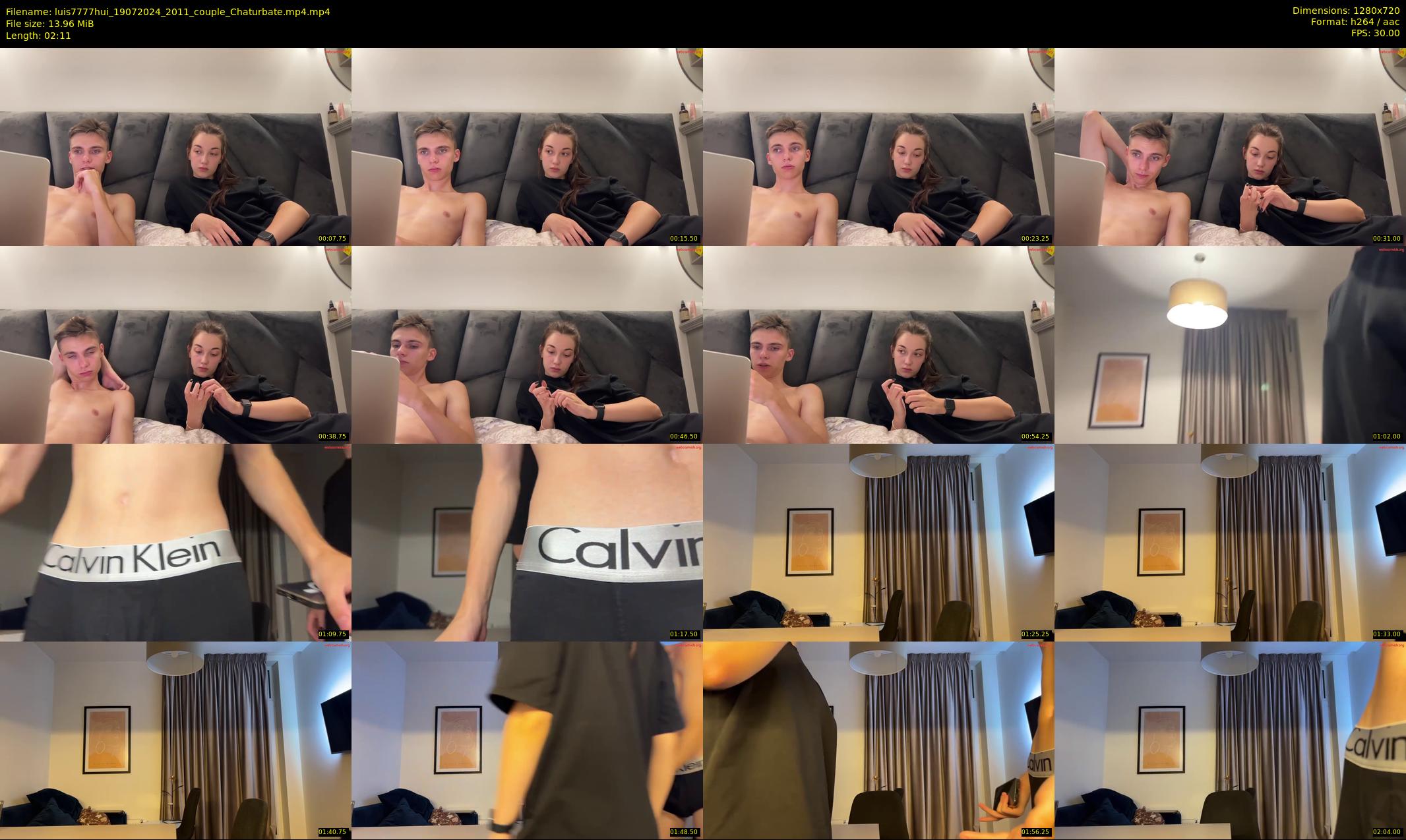 luis7777hui — 3 minute Chaturbate couple cam show recording, 720p, Jul 19, 2024