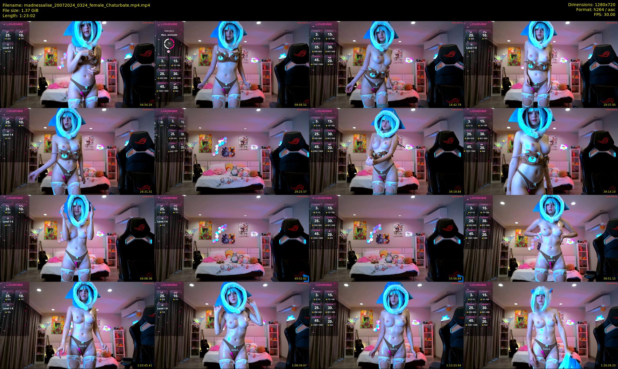 madnessalise — 84 minute Chaturbate female cam show recording, 720p, Jul 20, 2024