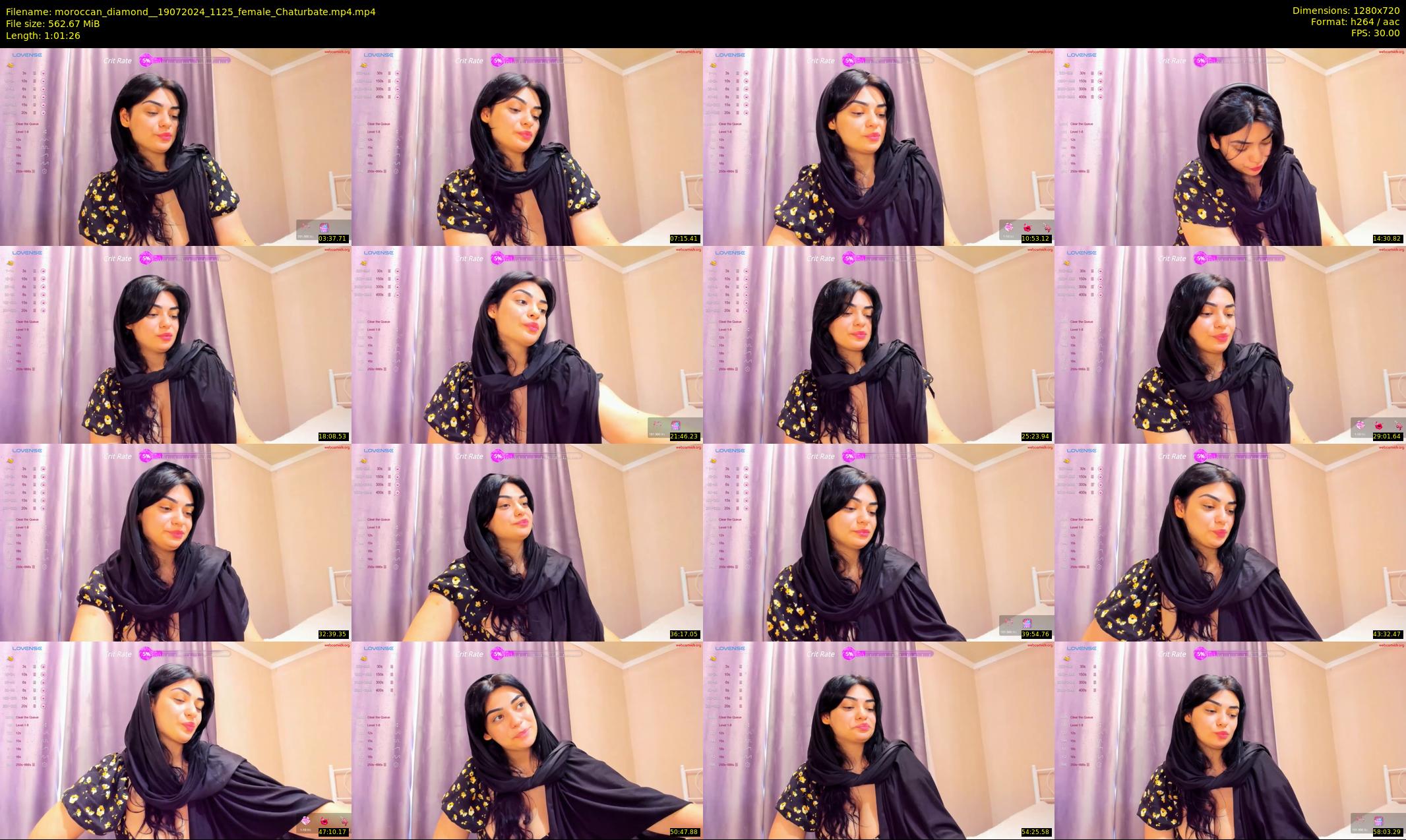 moroccan_diamond_ — 62 minute Chaturbate female cam show recording, 720p, Jul 19, 2024