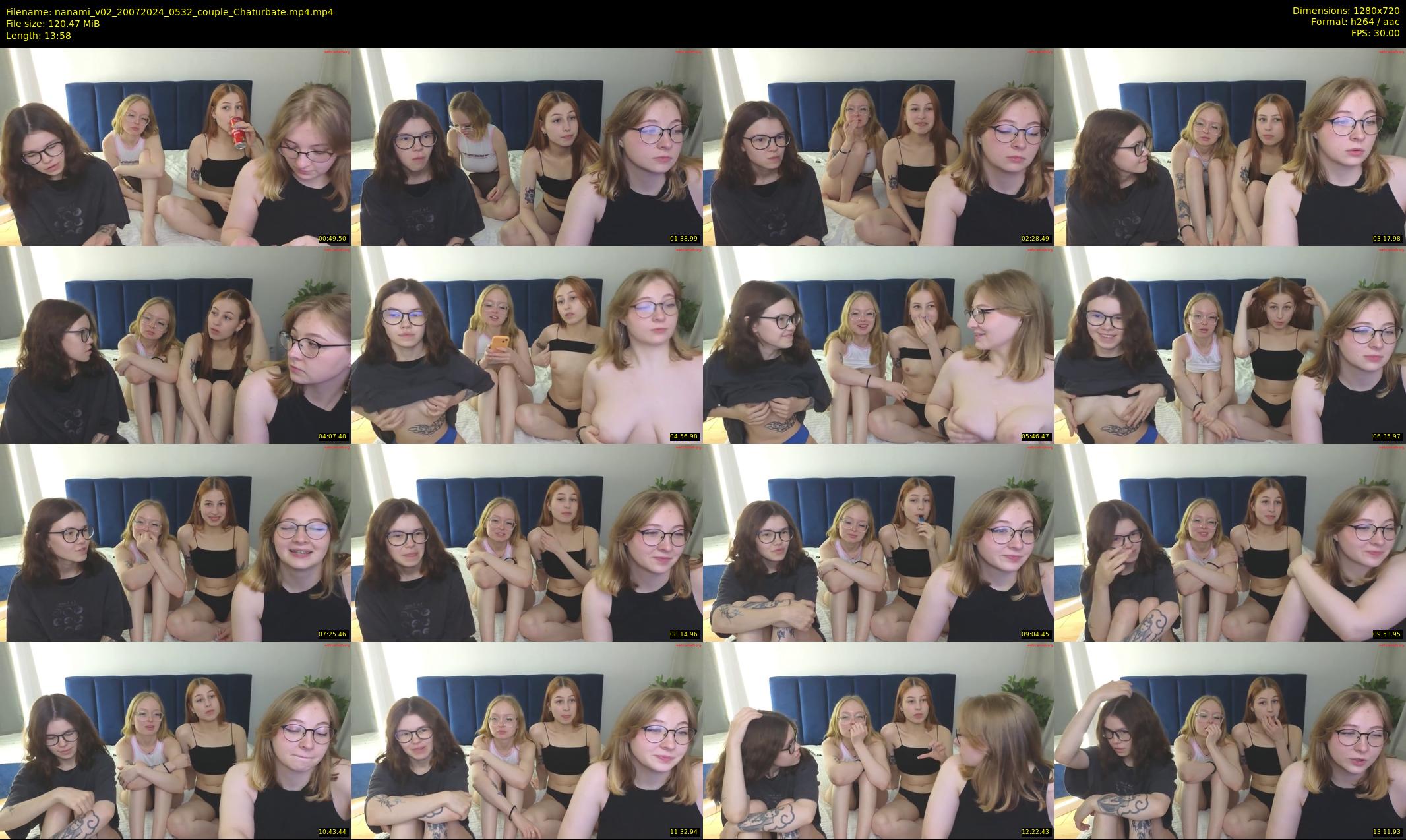 nanami_v02 — 14 minute Chaturbate couple cam show recording, 720p, Jul 20, 2024
