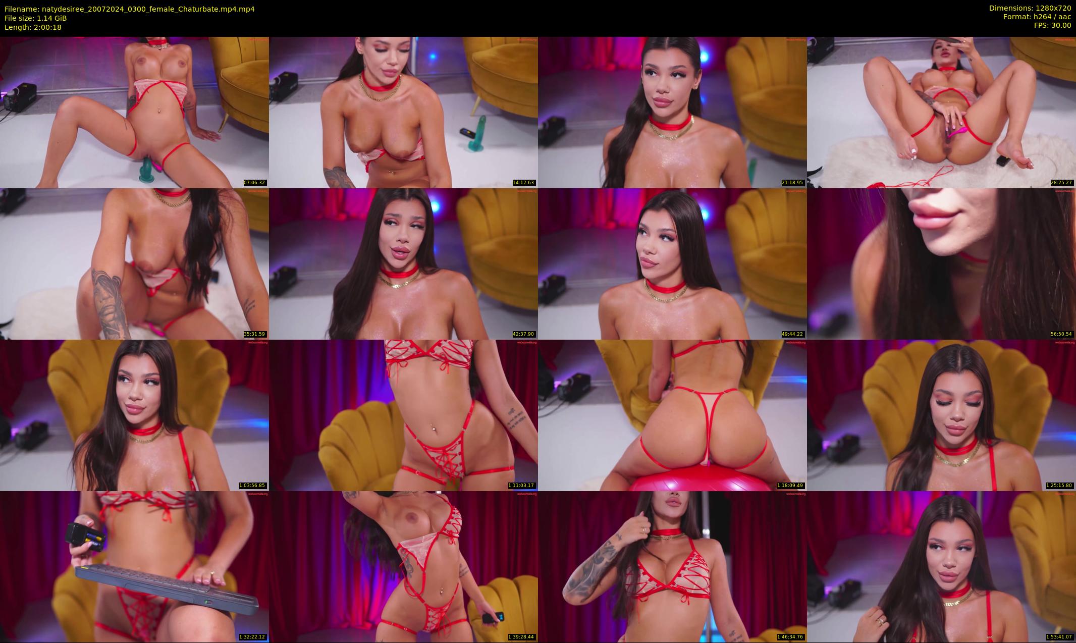 natydesiree — 121 minute Chaturbate female cam show recording, 720p, Jul 20, 2024
