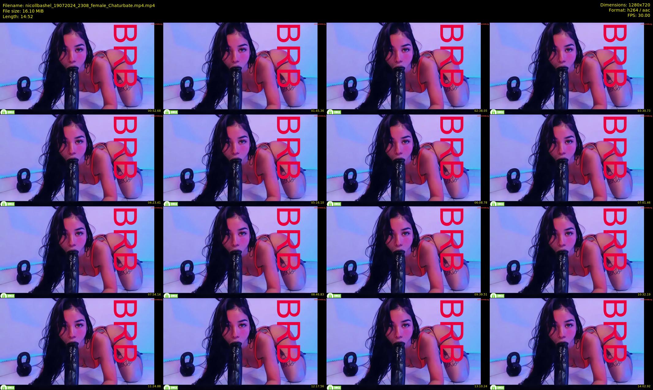 nicollbashel — 15 minute Chaturbate female cam show recording, 720p, Jul 19, 2024