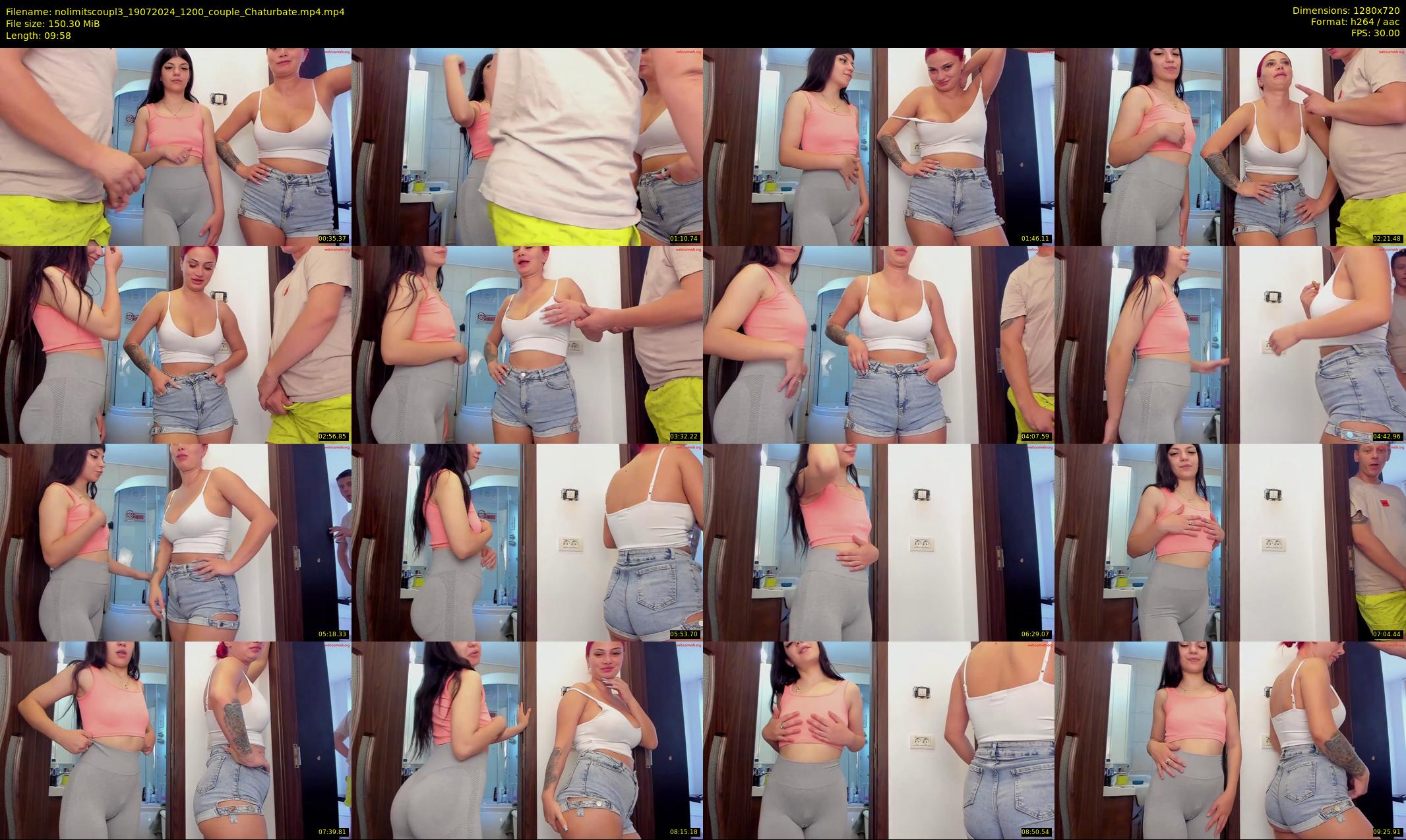 nolimitscoupl3 — 10 minute Chaturbate couple cam show recording, 720p, Jul 19, 2024