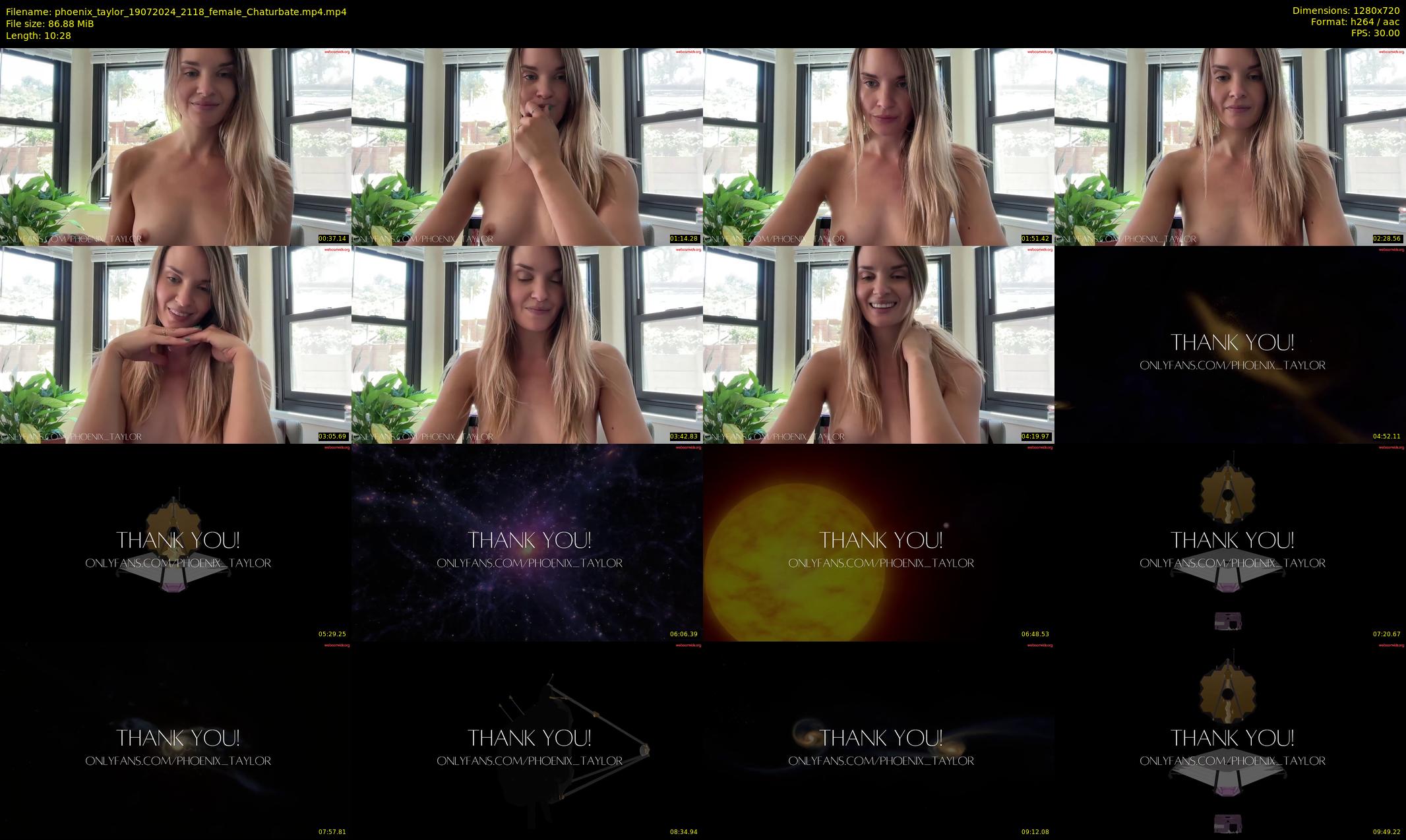 phoenix_taylor — 11 minute Chaturbate female cam show recording, 720p, Jul 19, 2024