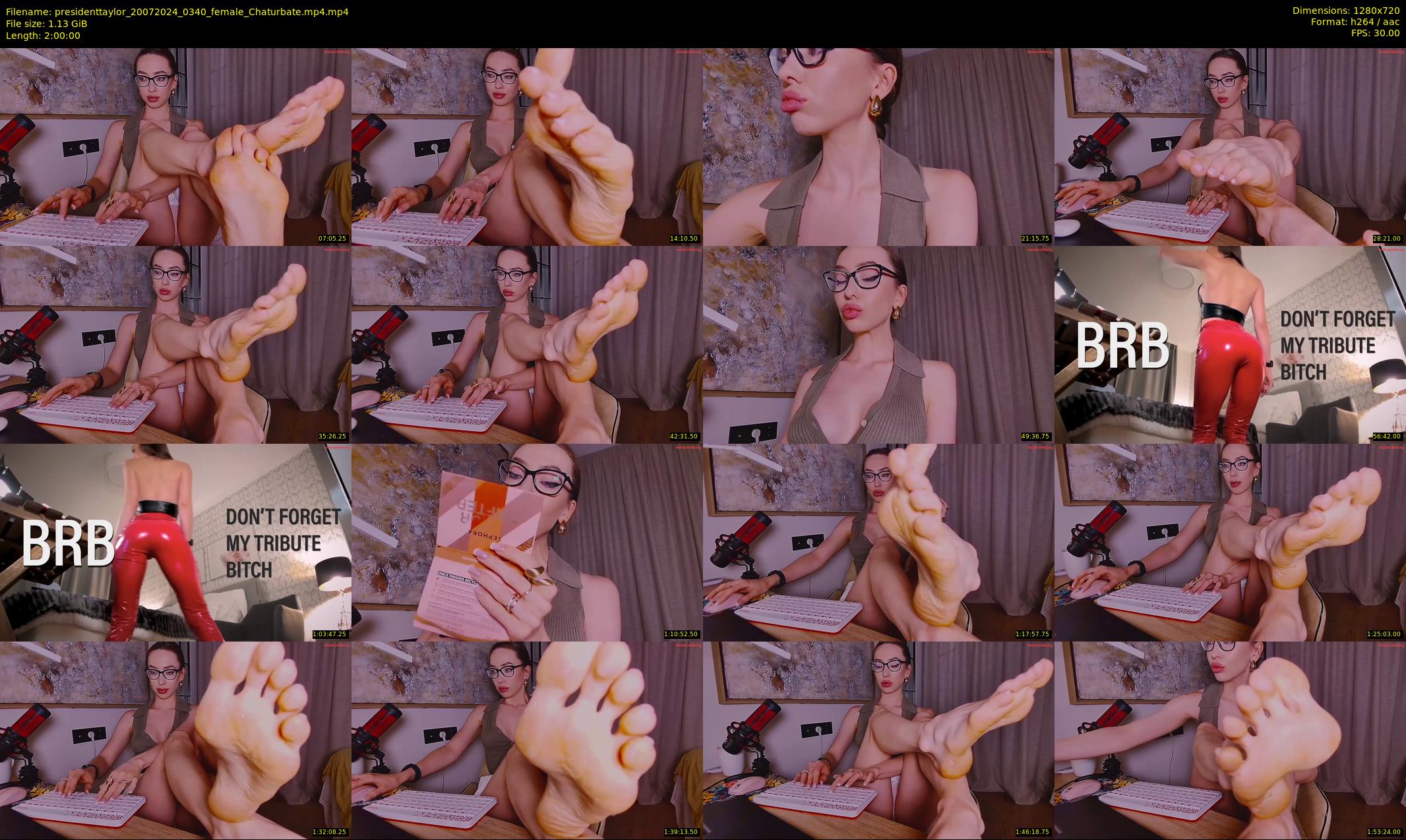 presidenttaylor — 120 minute Chaturbate female cam show recording, 720p, Jul 20, 2024