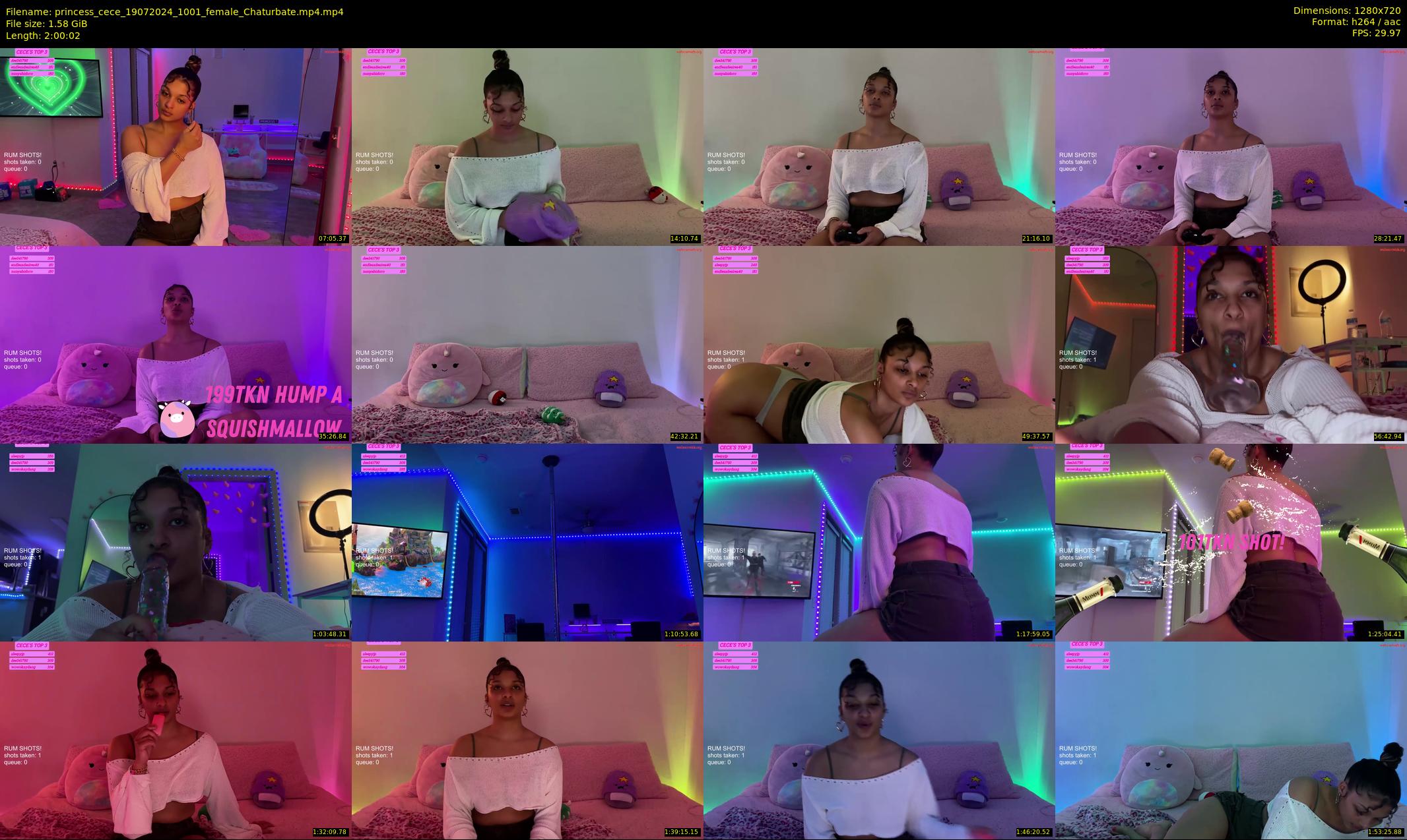 princess_cece — 121 minute Chaturbate female cam show recording, 720p, Jul 19, 2024