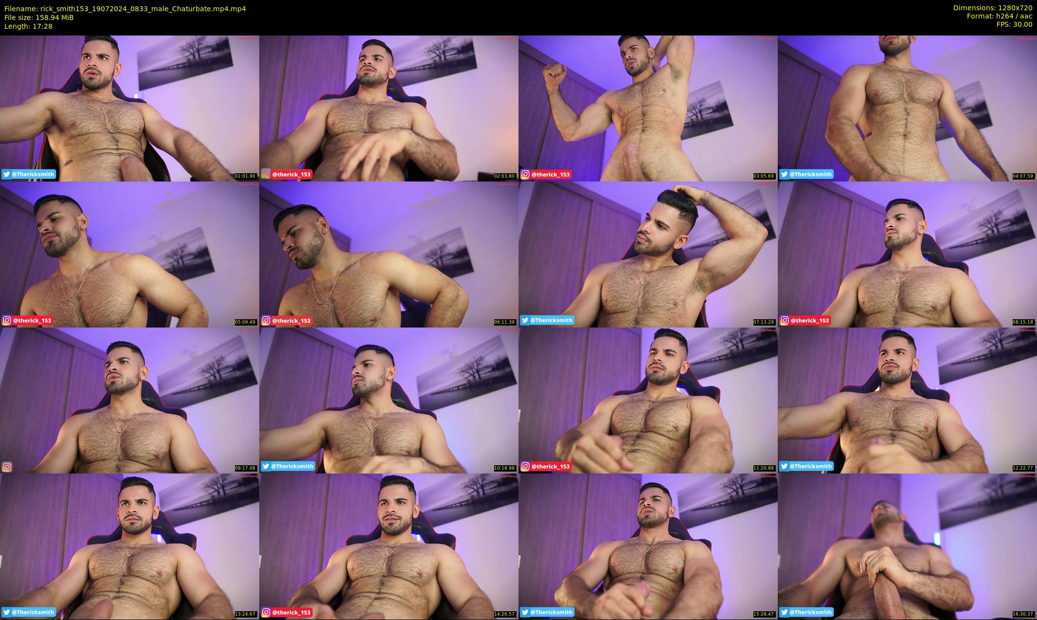 rick_smith153 — 18 minute Chaturbate male cam show recording, 720p, Jul 19, 2024
