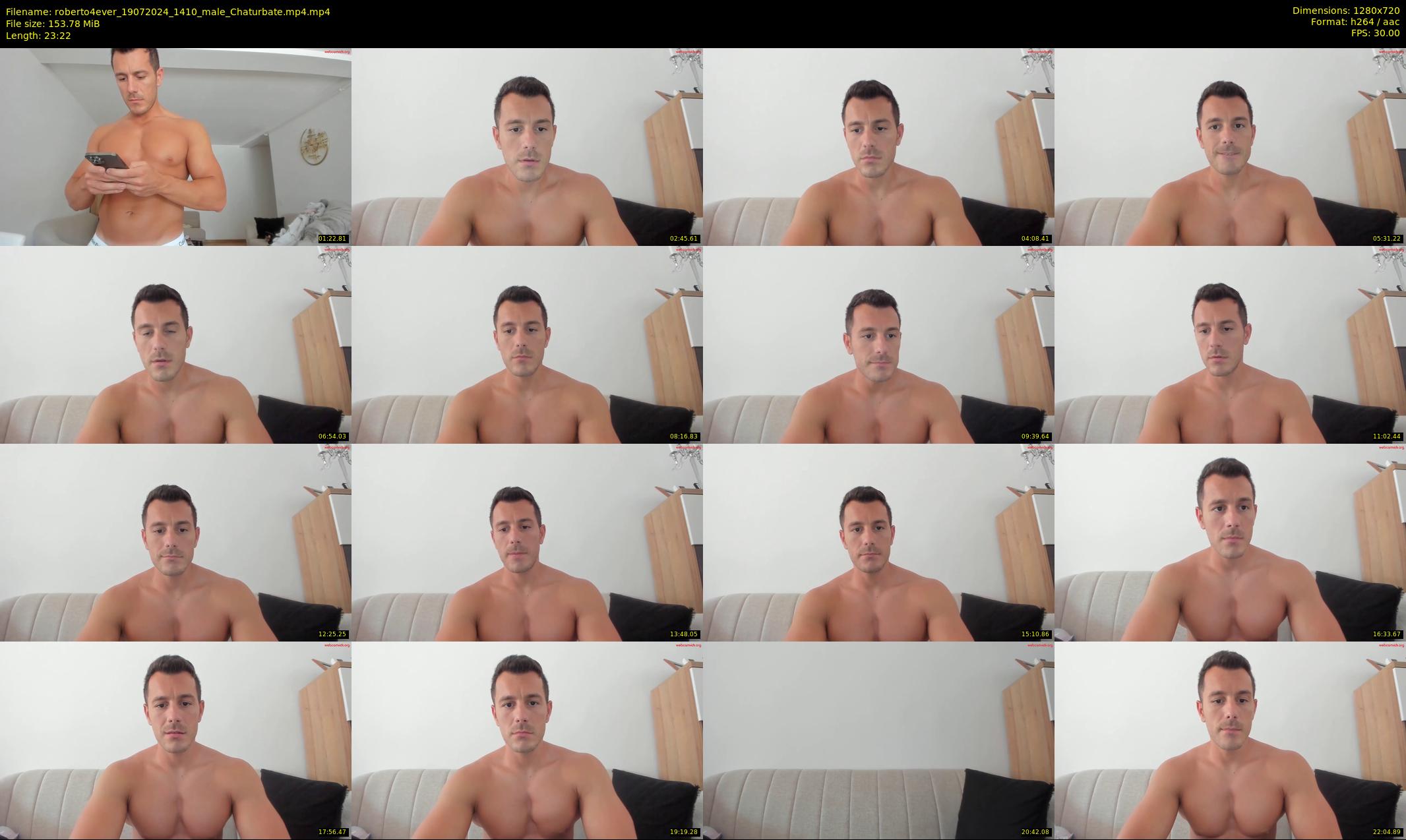roberto4ever — 24 minute Chaturbate male cam show recording, 720p, Jul 19, 2024