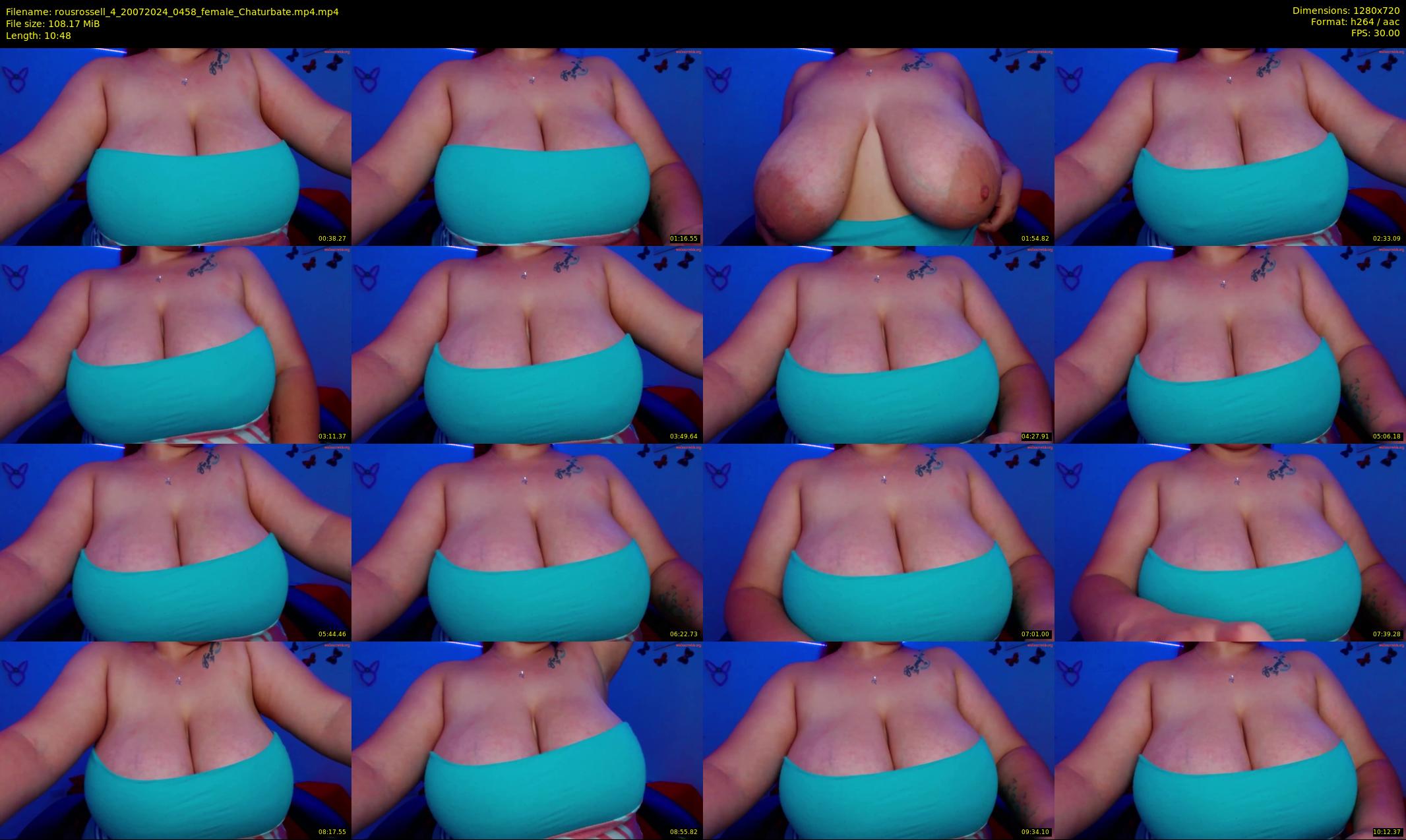 rousrossell_4 — 11 minute Chaturbate female cam show recording, 720p, Jul 20, 2024