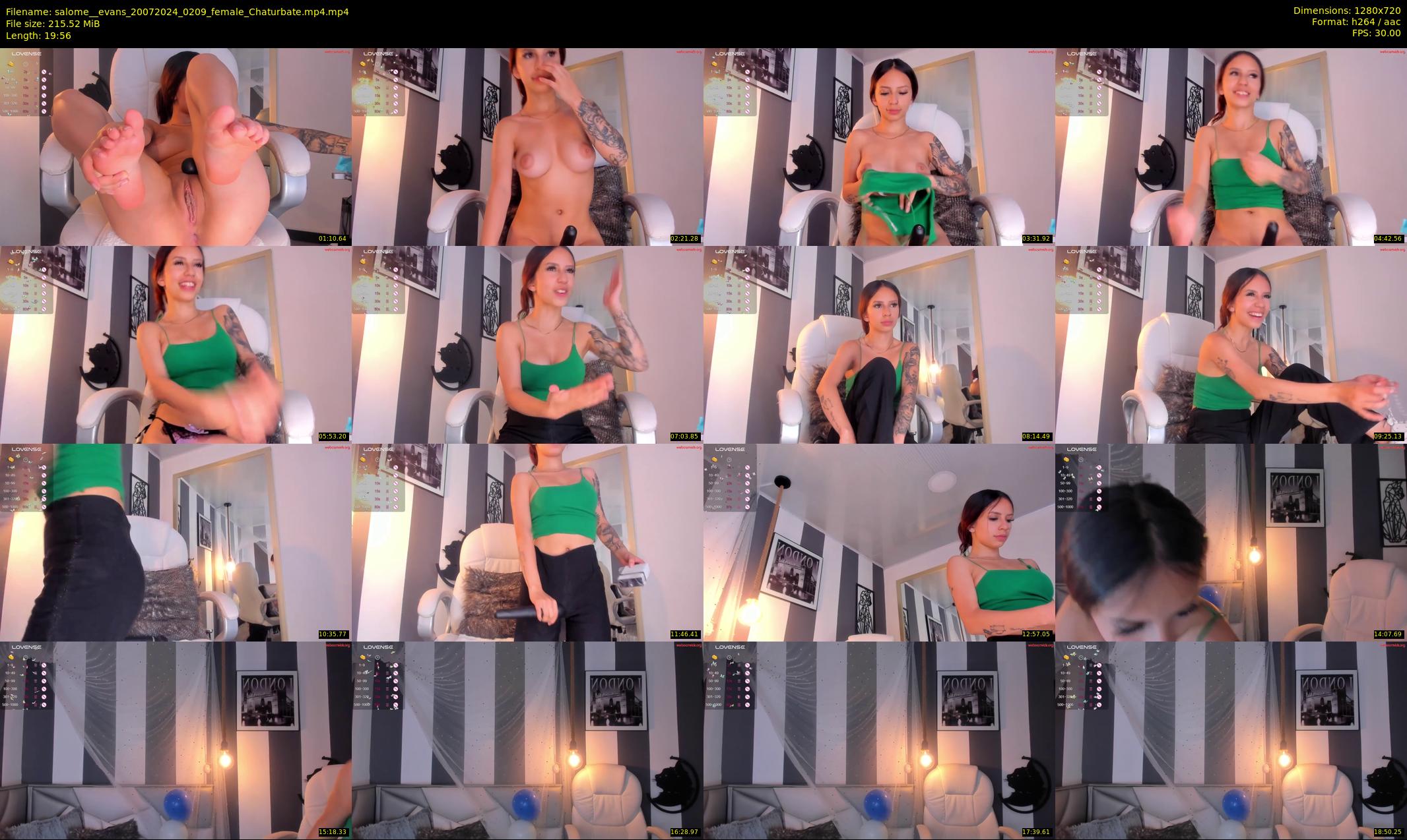 salome__evans — 20 minute Chaturbate female cam show recording, 720p, Jul 20, 2024