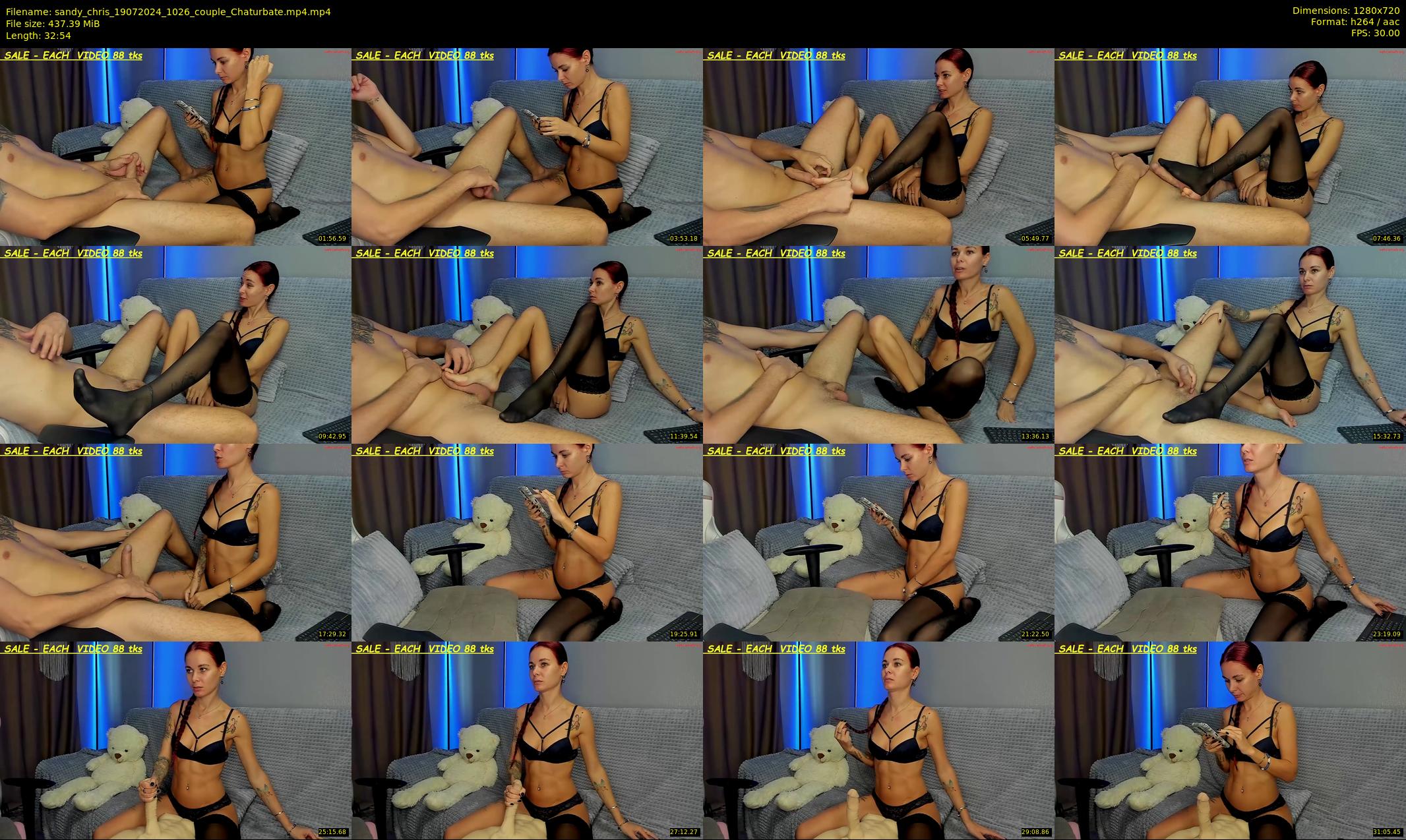 sandy_chris — 33 minute Chaturbate couple cam show recording, 720p, Jul 19, 2024