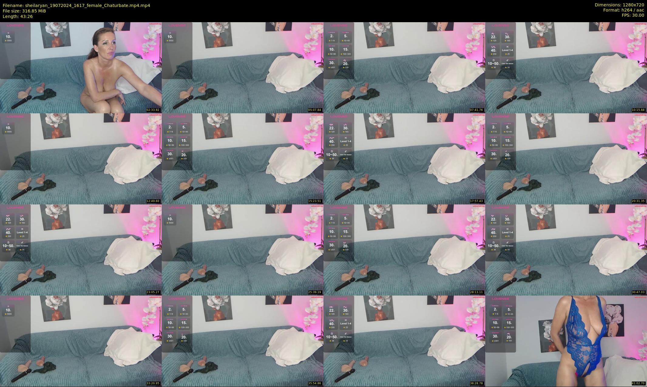 sheilaryan — 44 minute Chaturbate female cam show recording, 720p, Jul 19, 2024