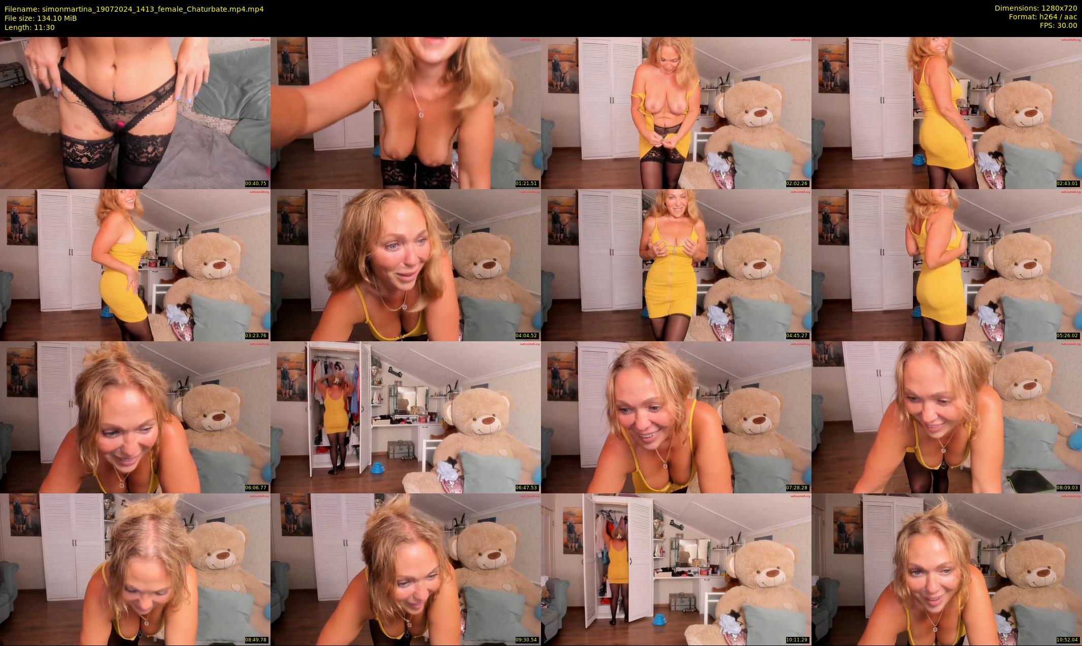 simonmartina — 12 minute Chaturbate female cam show recording, 720p, Jul 19, 2024