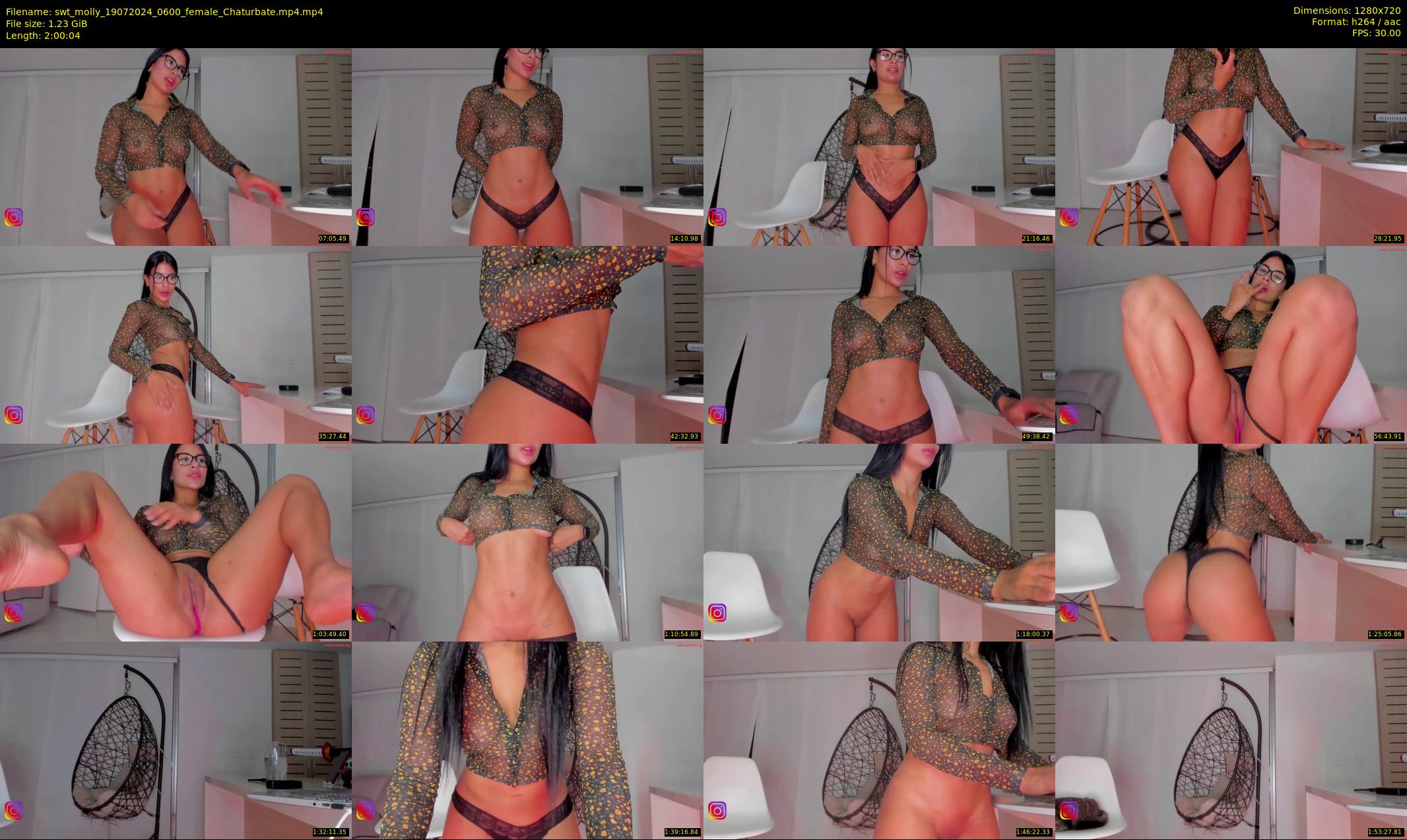 swt_molly — 121 minute Chaturbate female cam show recording, 720p, Jul 19, 2024