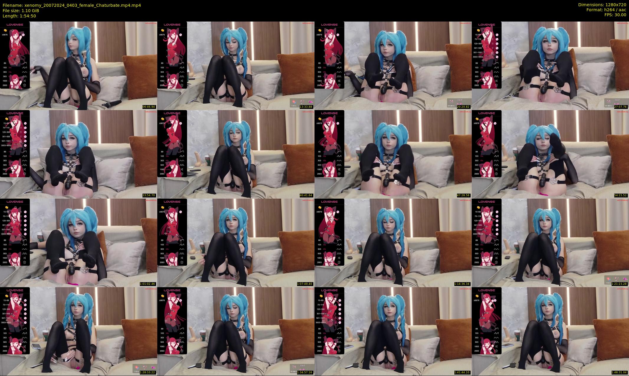 xenomy — 115 minute Chaturbate female cam show recording, 720p, Jul 20, 2024