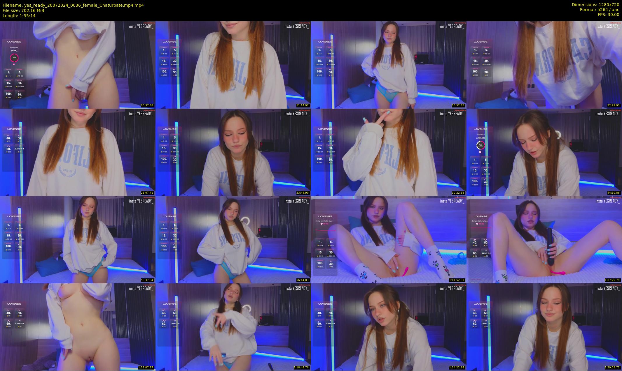 yes_ready — 96 minute Chaturbate female cam show recording, 720p, Jul 20, 2024