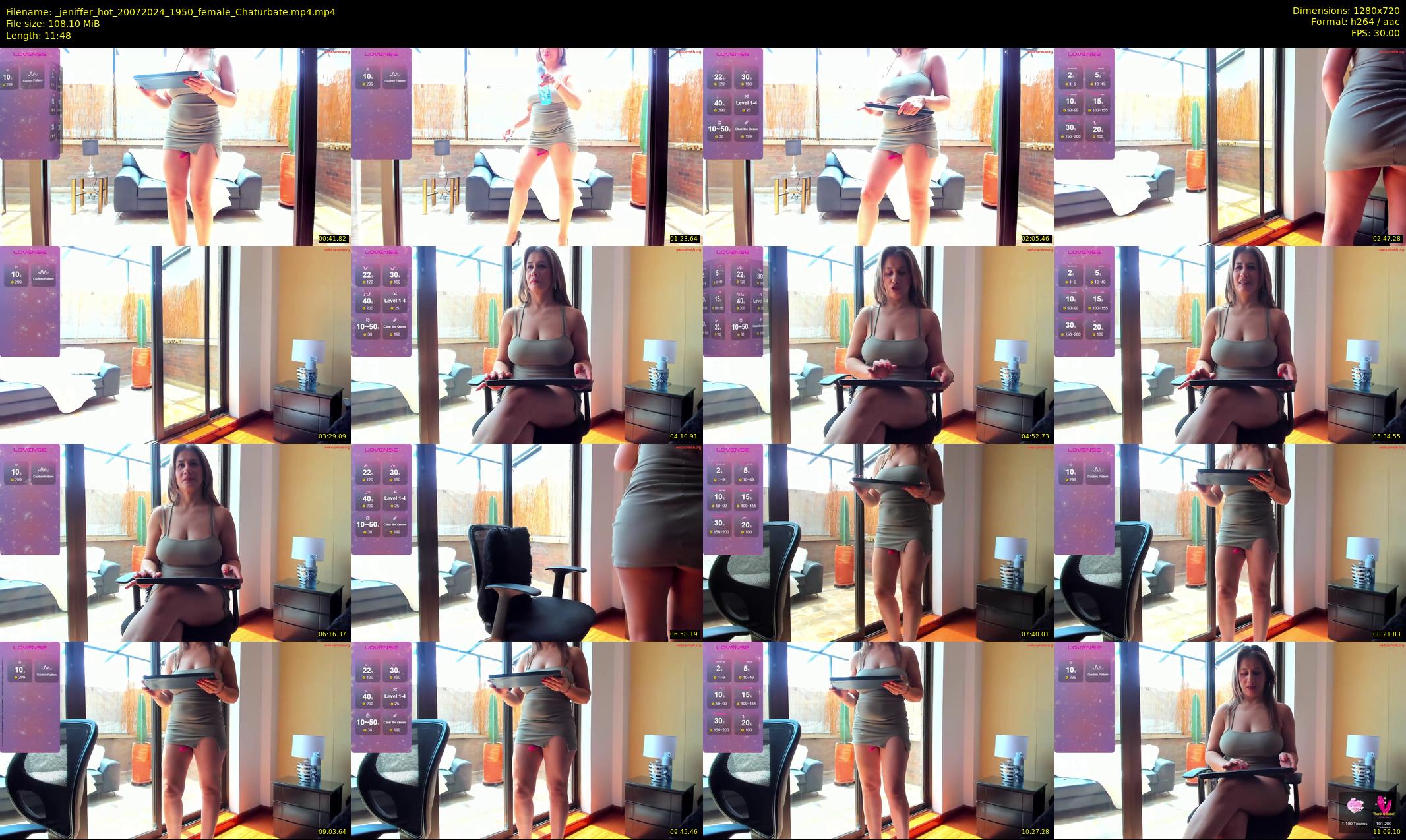 _jeniffer_hot — 12 minute Chaturbate female cam show recording, 720p, Jul 20, 2024