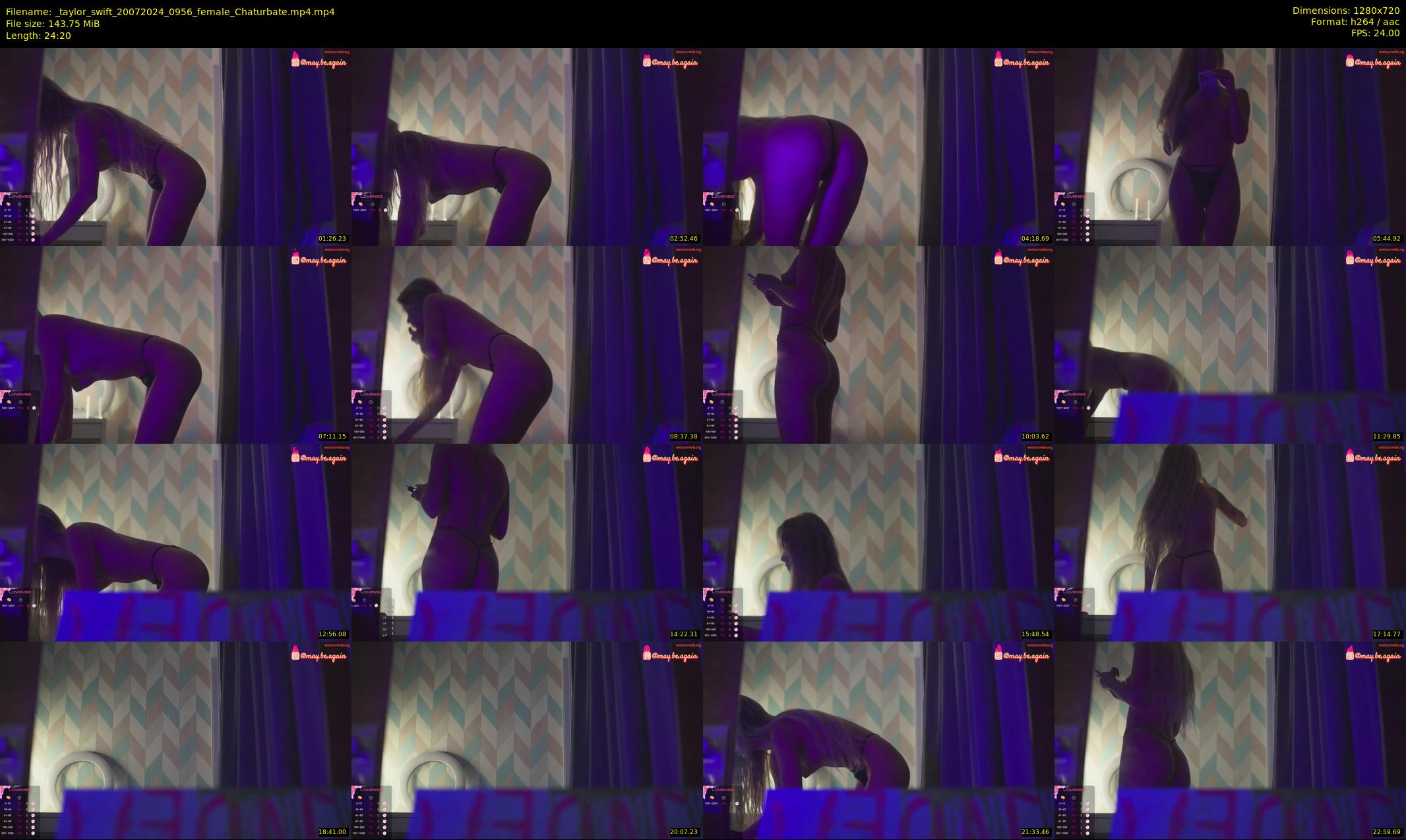 _taylor_swift — 25 minute Chaturbate female cam show recording, 720p, Jul 20, 2024