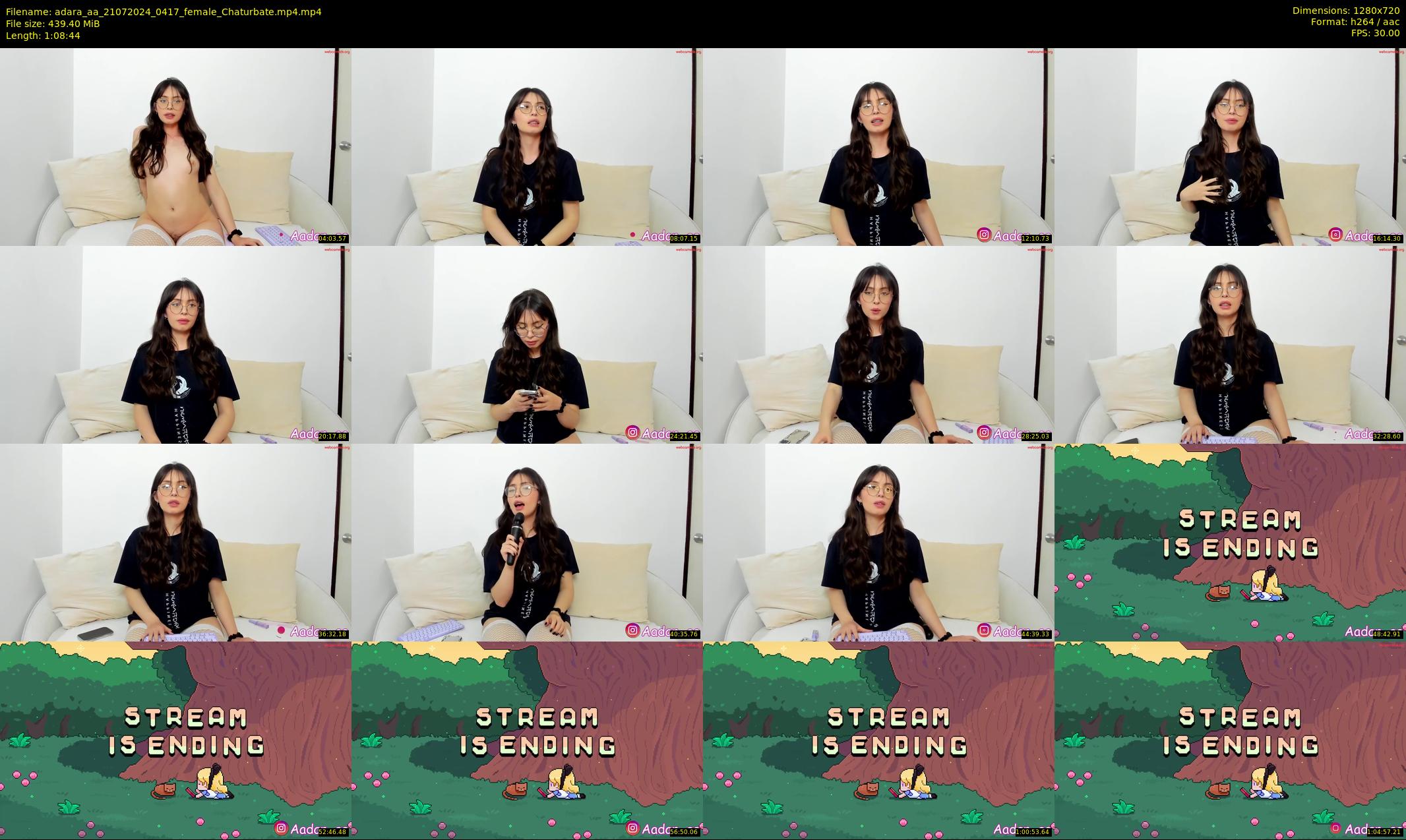 adara_aa — 69 minute Chaturbate female cam show recording, 720p, Jul 21, 2024