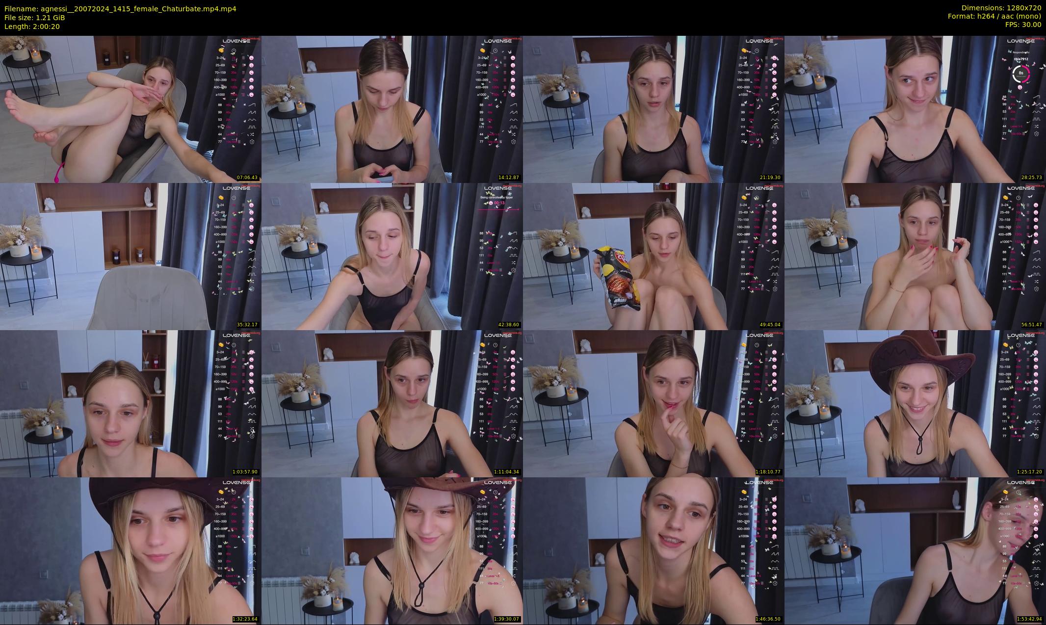 agnessi_ — 121 minute Chaturbate female cam show recording, 720p, Jul 20, 2024