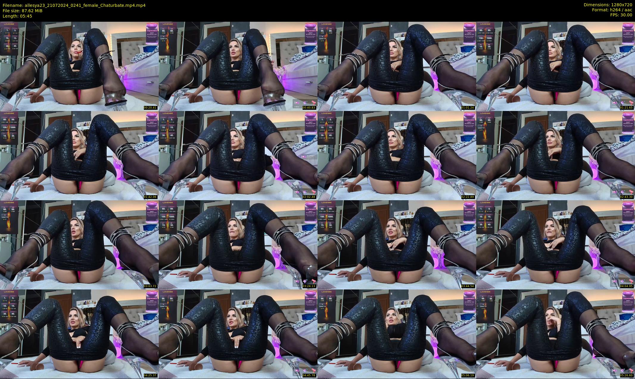 allesya23 — 6 minute Chaturbate female cam show recording, 720p, Jul 21, 2024