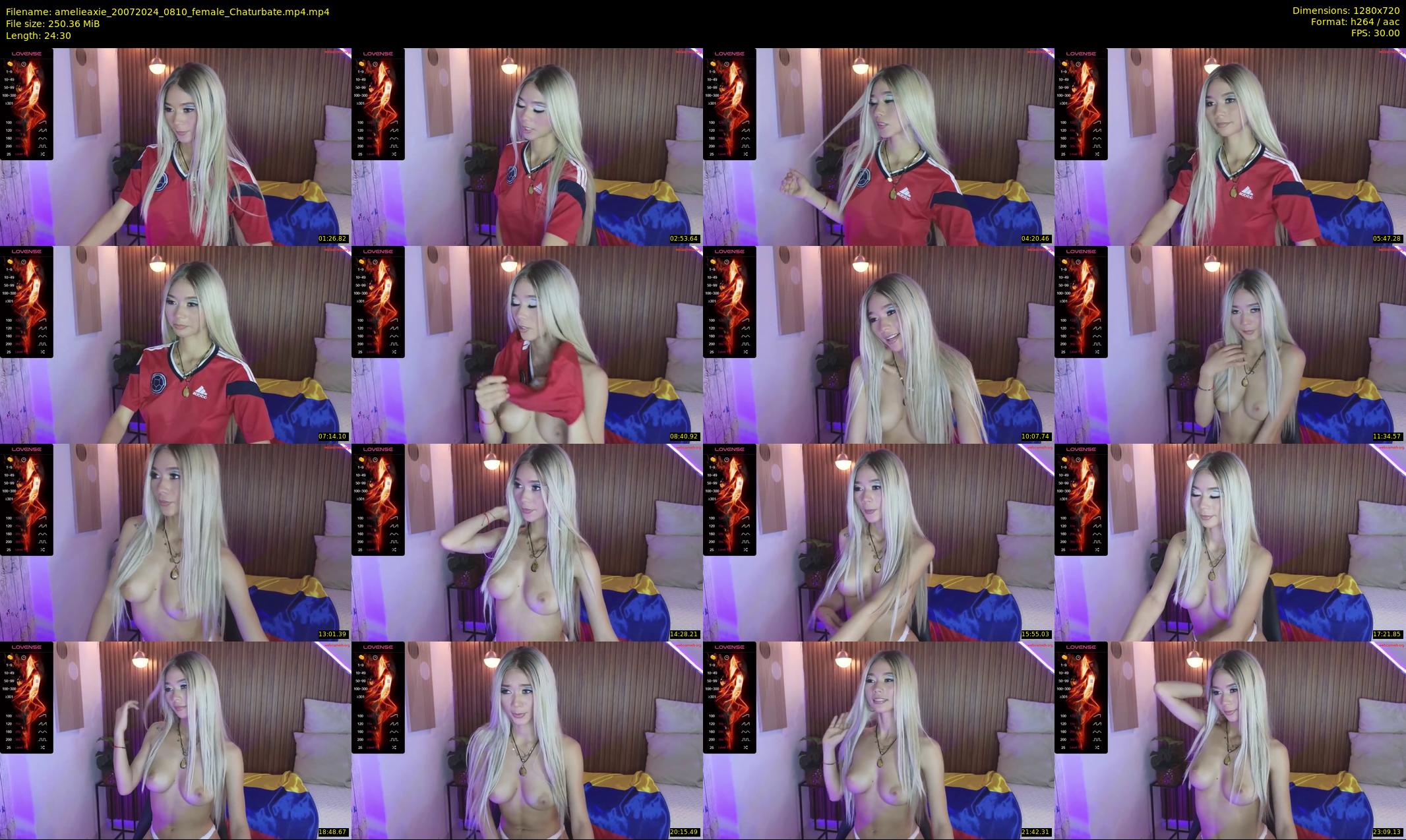 amelieaxie — 25 minute Chaturbate female cam show recording, 720p, Jul 20, 2024