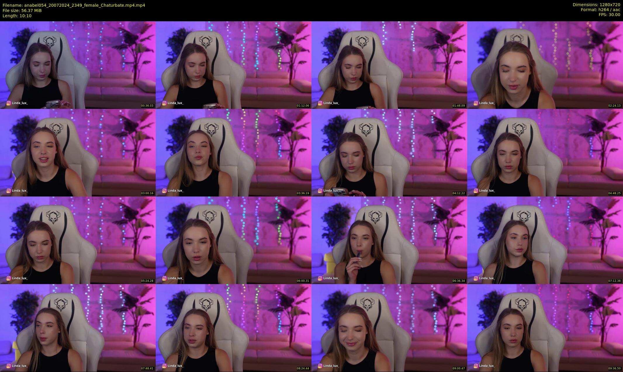 anabel054 — 11 minute Chaturbate female cam show recording, 720p, Jul 20, 2024