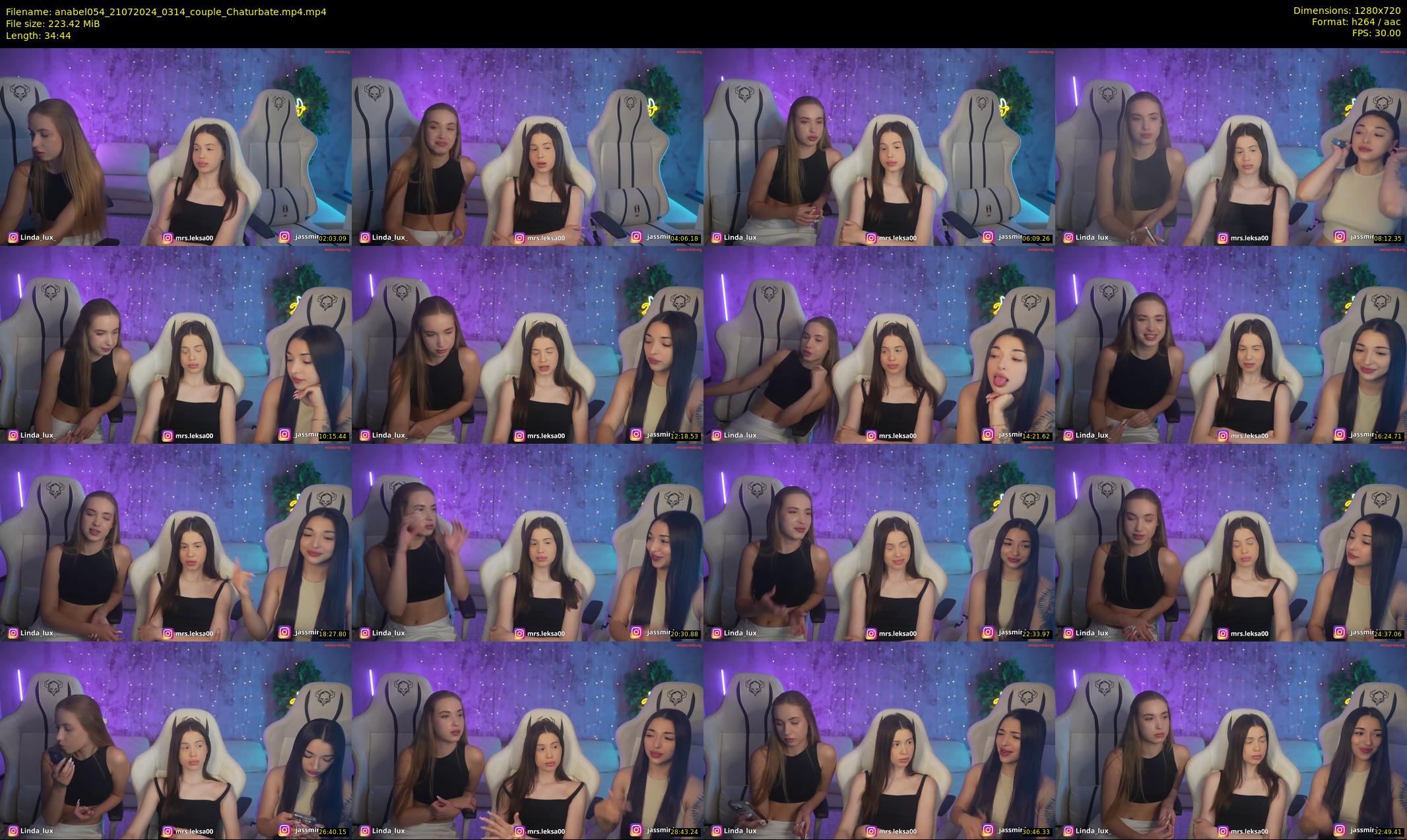 anabel054 — 35 minute Chaturbate female cam show recording, 720p, Jul 21, 2024