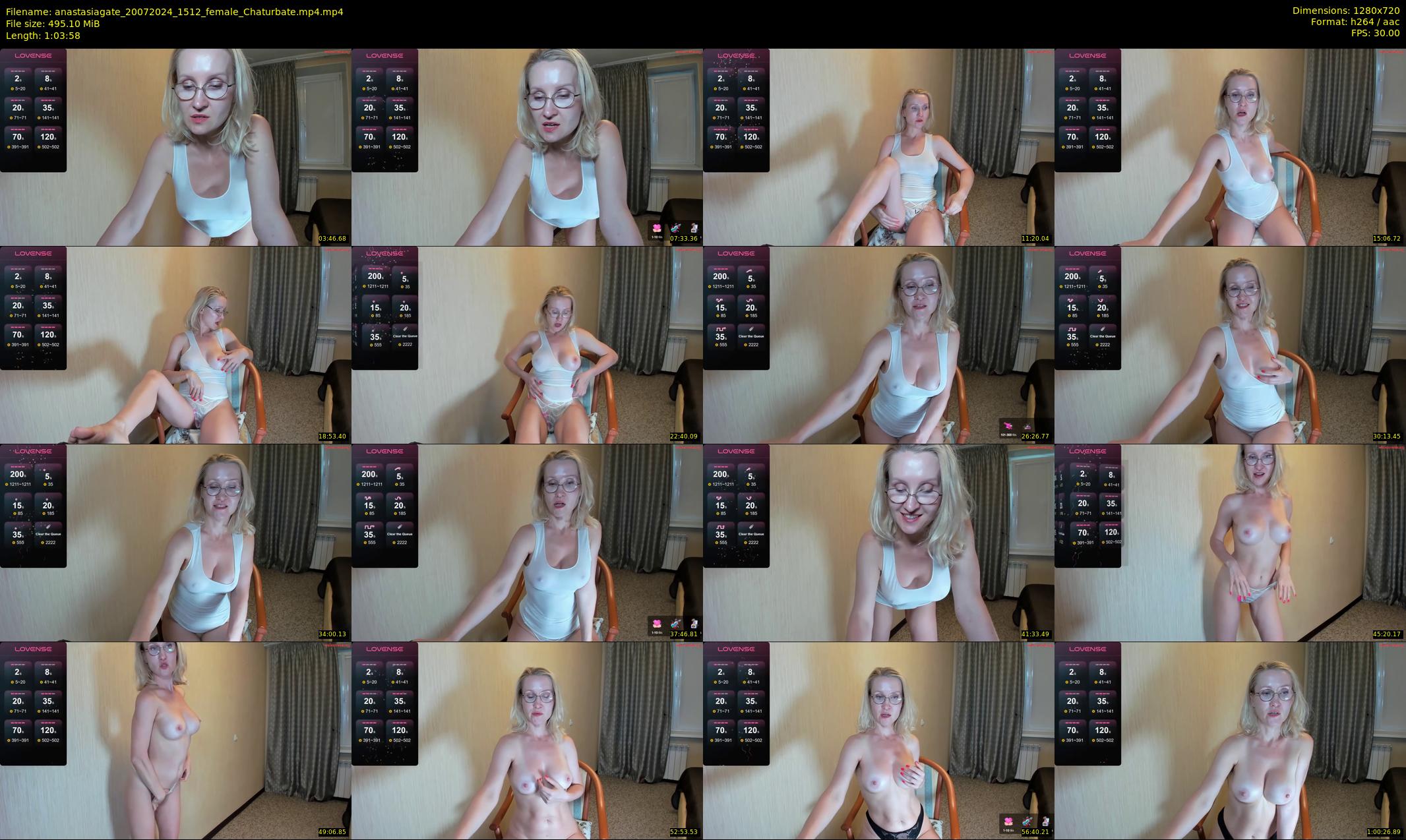 anastasiagate — 64 minute Chaturbate female cam show recording, 720p, Jul 20, 2024