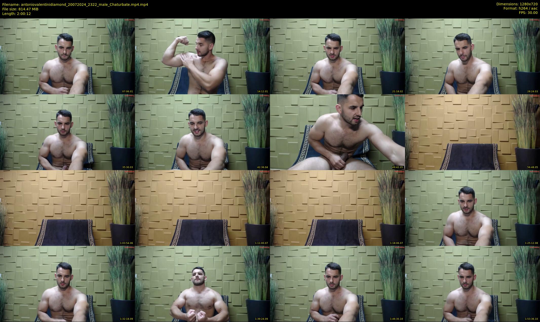 antoniovalentinidiamond — 121 minute Chaturbate male cam show recording, 720p, Jul 20, 2024