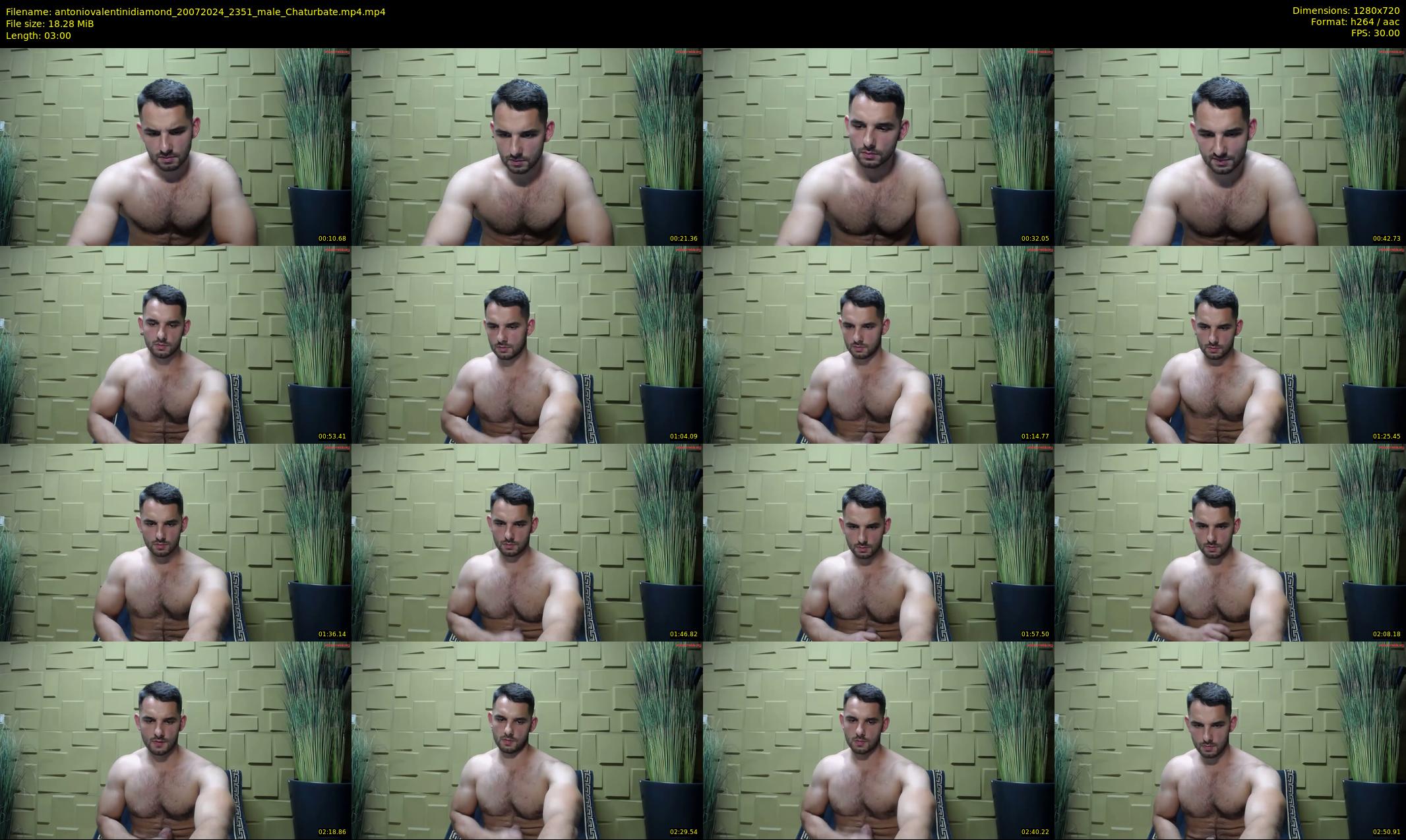 antoniovalentinidiamond — 3 minute Chaturbate male cam show recording, 720p, Jul 20, 2024