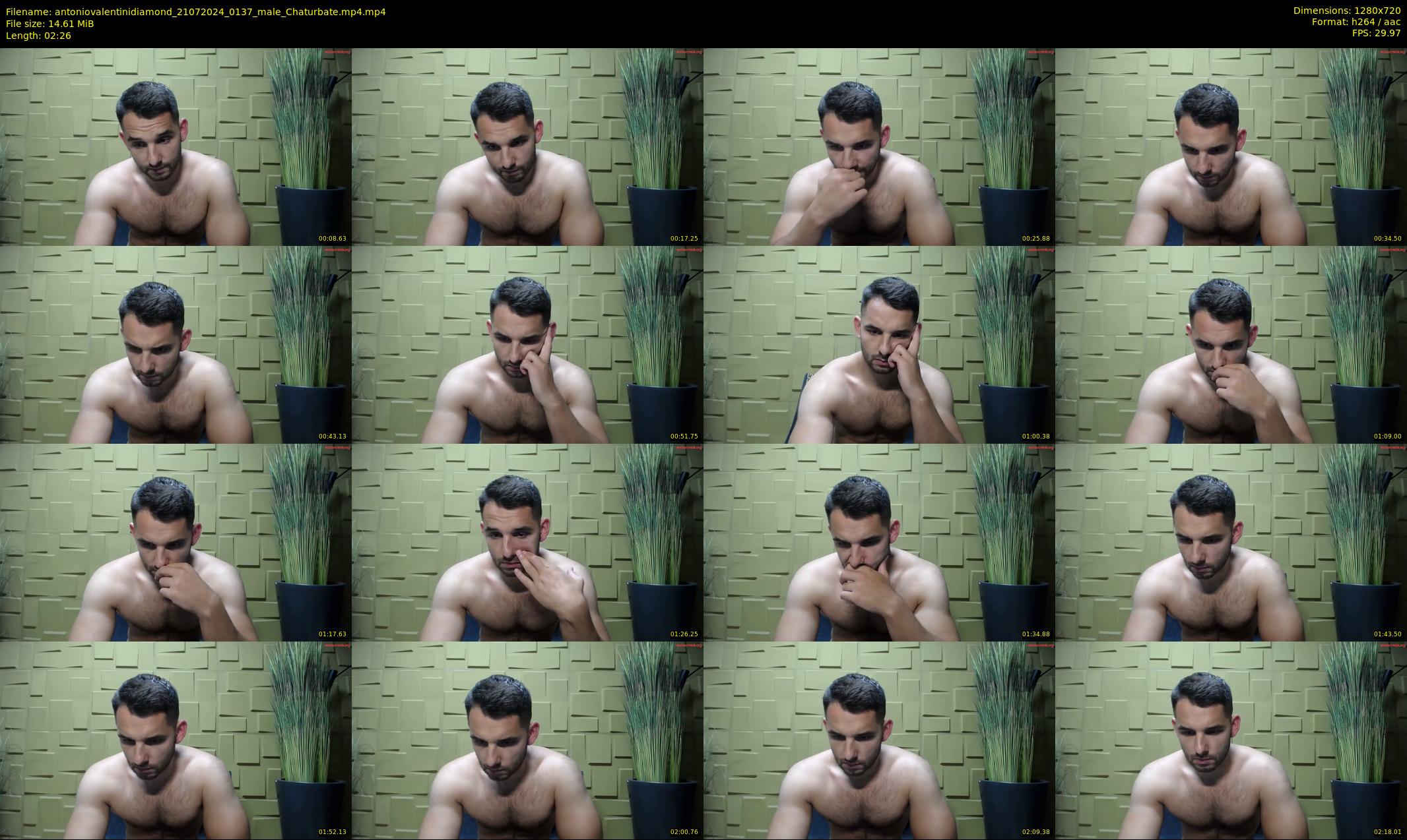 antoniovalentinidiamond — 3 minute Chaturbate male cam show recording, 720p, Jul 21, 2024