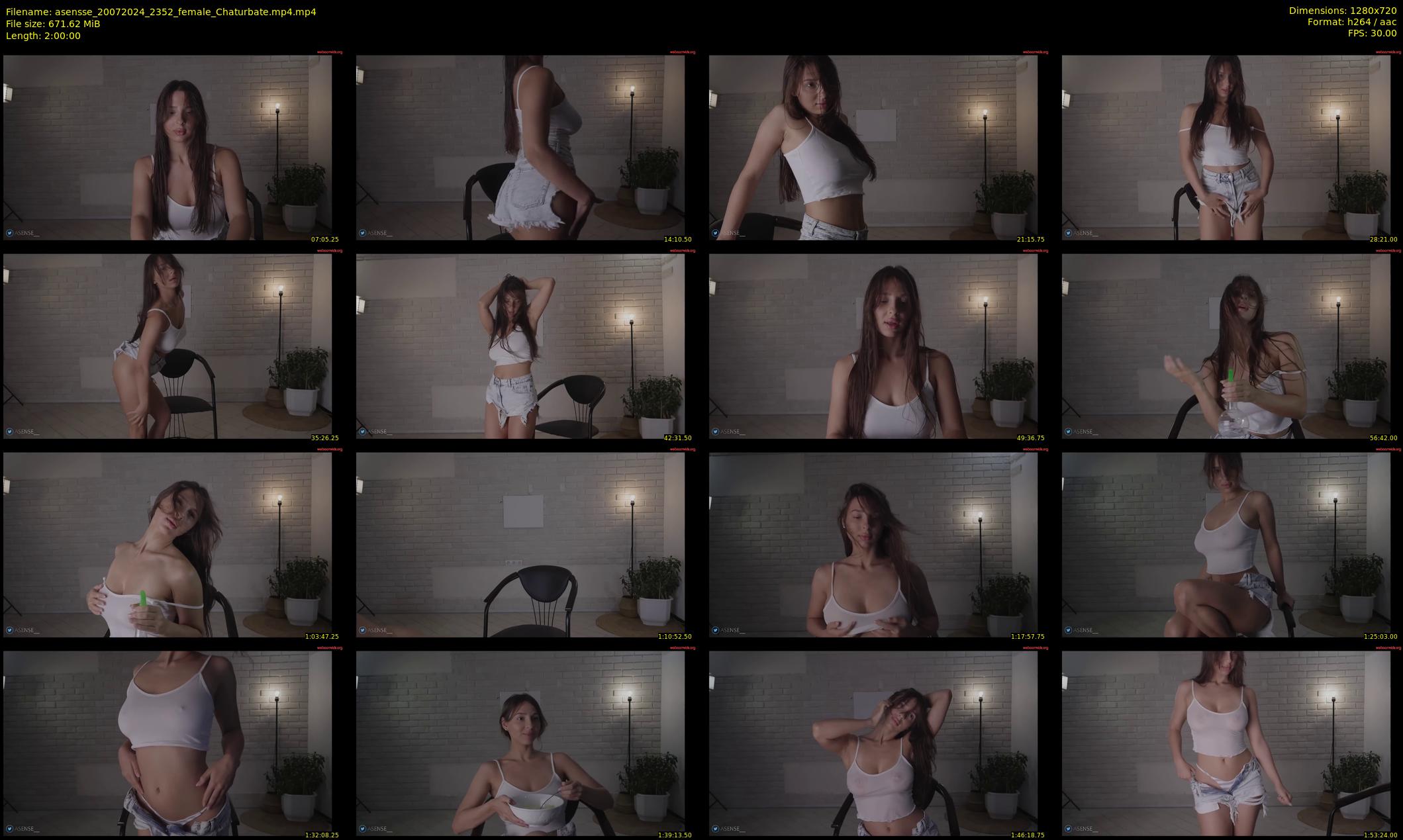asensse — 120 minute Chaturbate female cam show recording, 720p, Jul 20, 2024