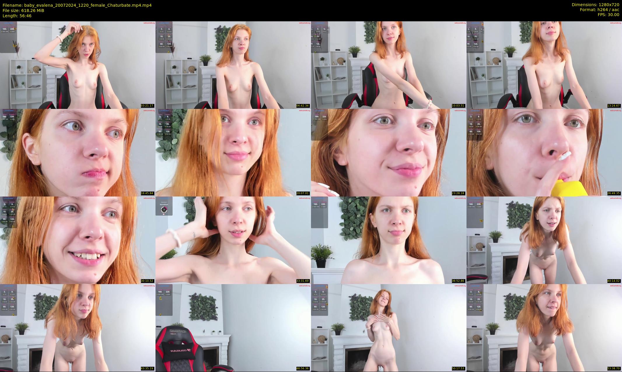 baby_evalena — 57 minute Chaturbate female cam show recording, 720p, Jul 20, 2024