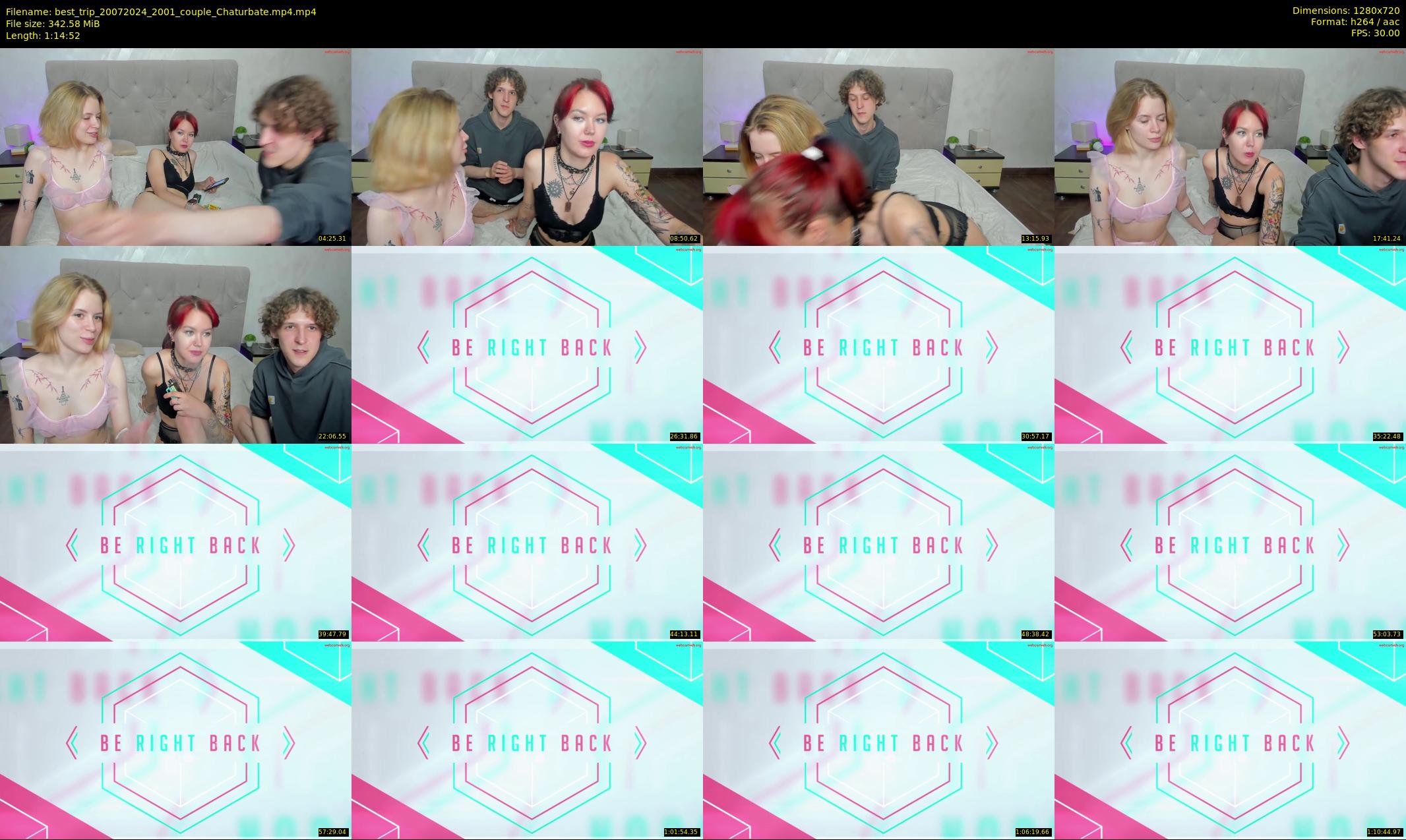 best_trip — 75 minute Chaturbate couple cam show recording, 720p, Jul 20, 2024