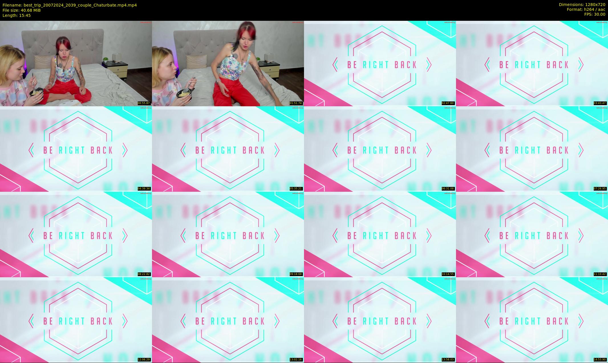 best_trip — 16 minute Chaturbate couple cam show recording, 720p, Jul 20, 2024