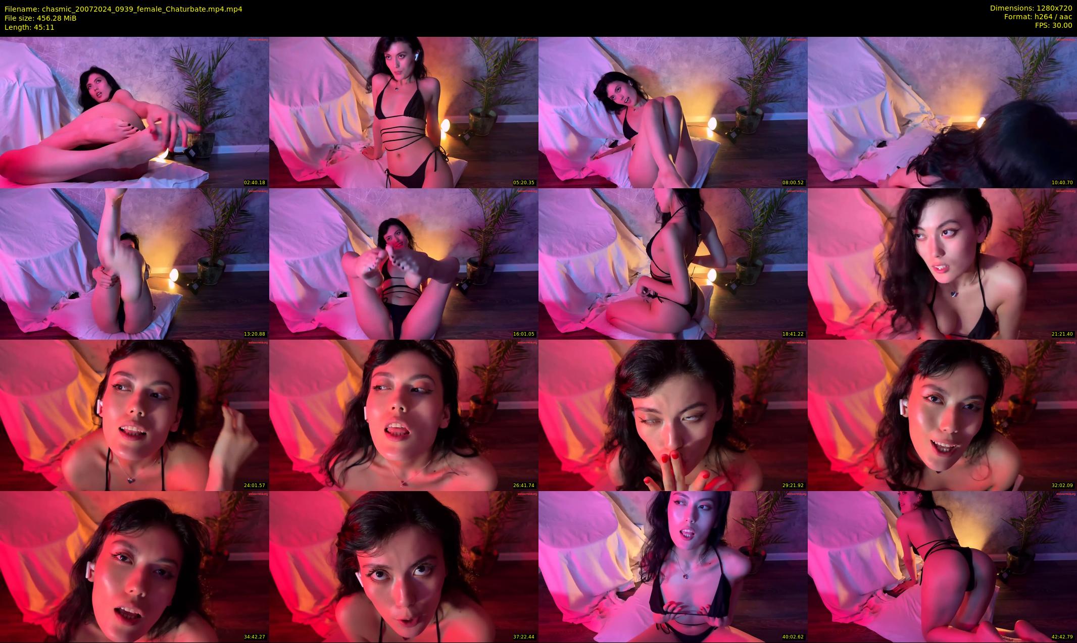 chasmic — 46 minute Chaturbate female cam show recording, 720p, Jul 20, 2024