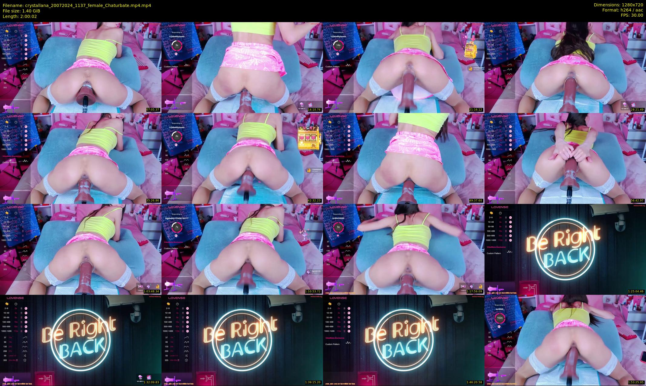 crystallana — 121 minute Chaturbate female cam show recording, 720p, Jul 20, 2024