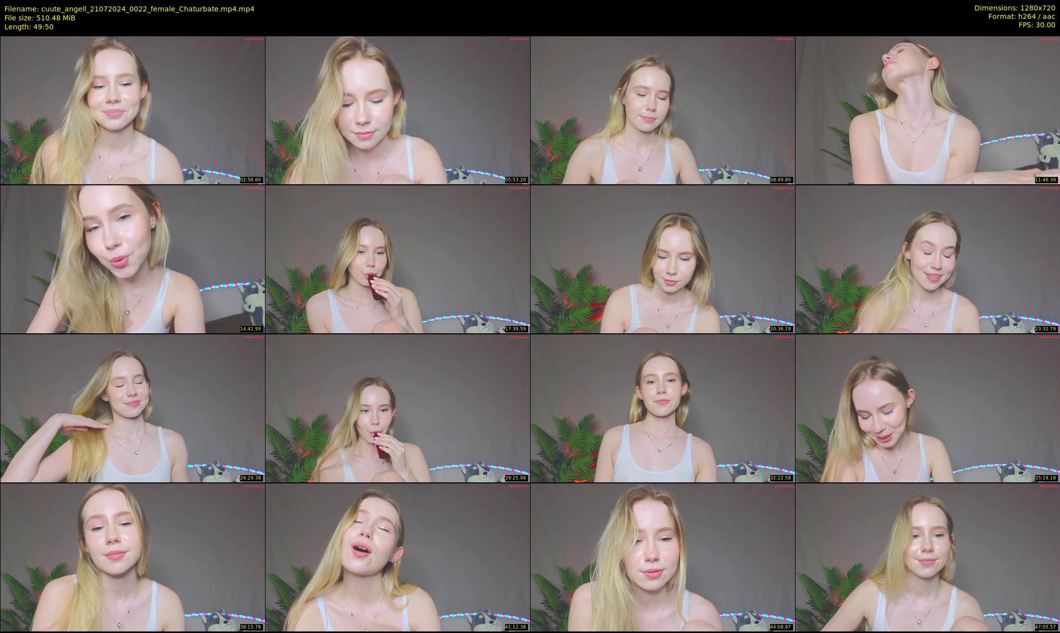 cuute_angell — 50 minute Chaturbate female cam show recording, 720p, Jul 21, 2024