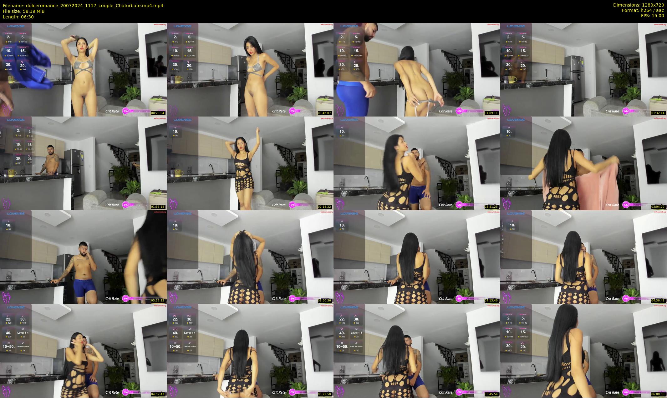 dulceromance — 7 minute Chaturbate couple cam show recording, 720p, Jul 20, 2024