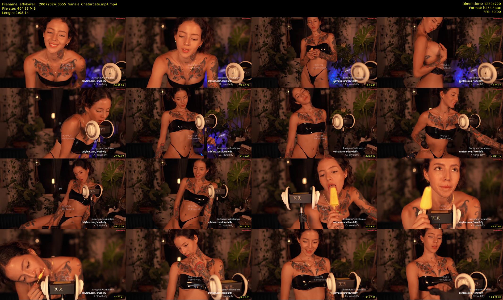 effylowell_ — 69 minute Chaturbate female cam show recording, 720p, Jul 20, 2024