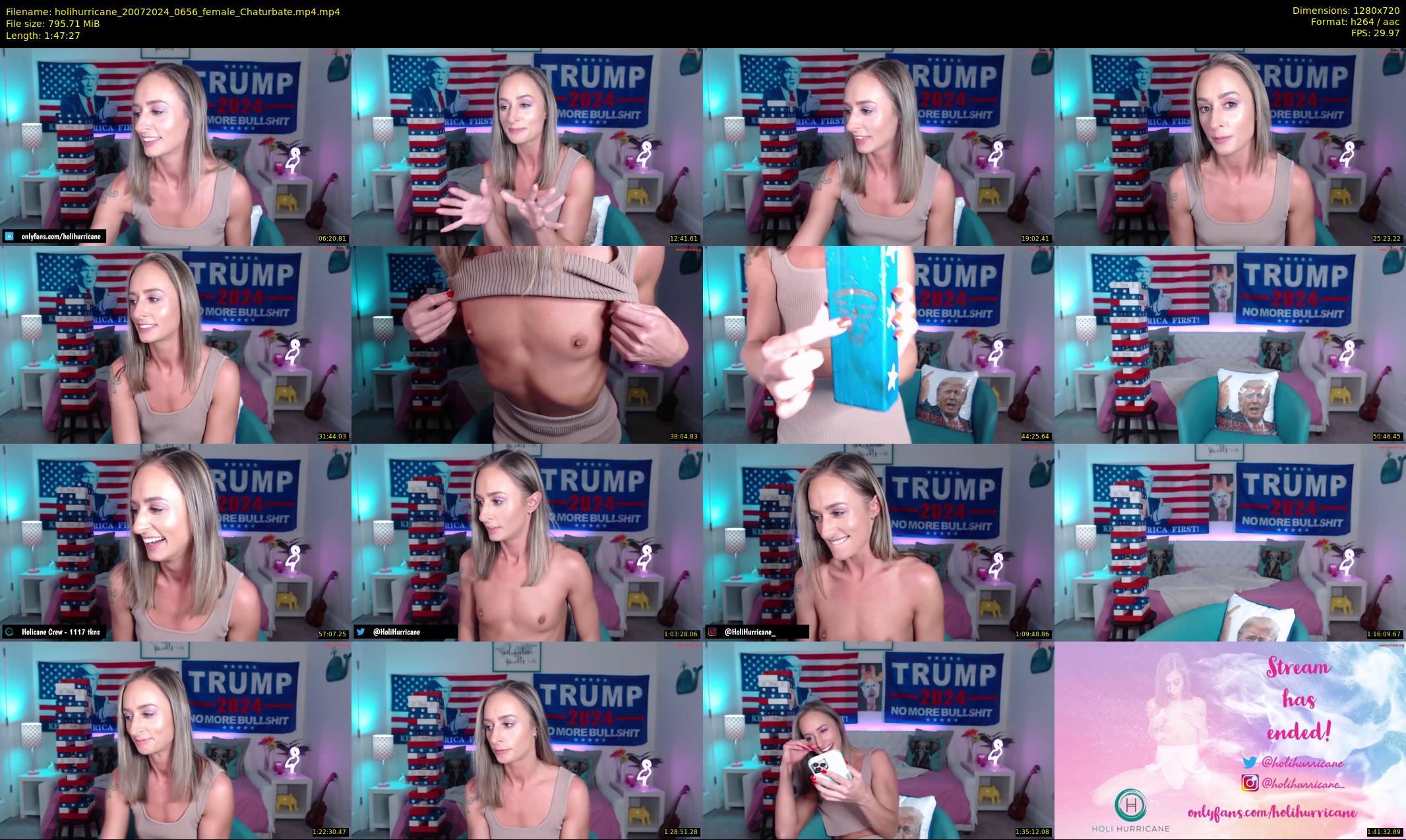 holihurricane — 108 minute Chaturbate female cam show recording, 720p, Jul 20, 2024