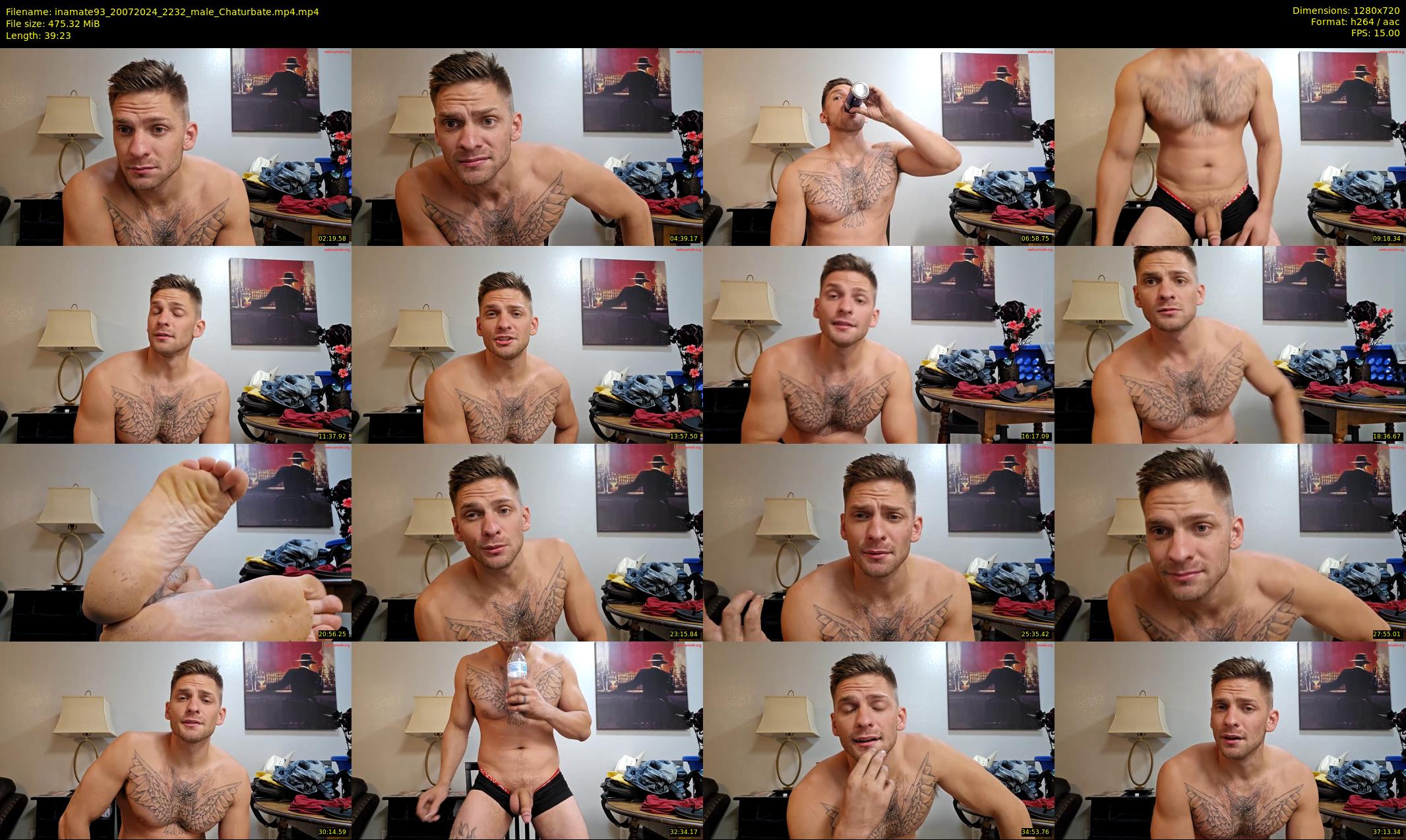 inamate93 — 40 minute Chaturbate male cam show recording, 720p, Jul 20, 2024