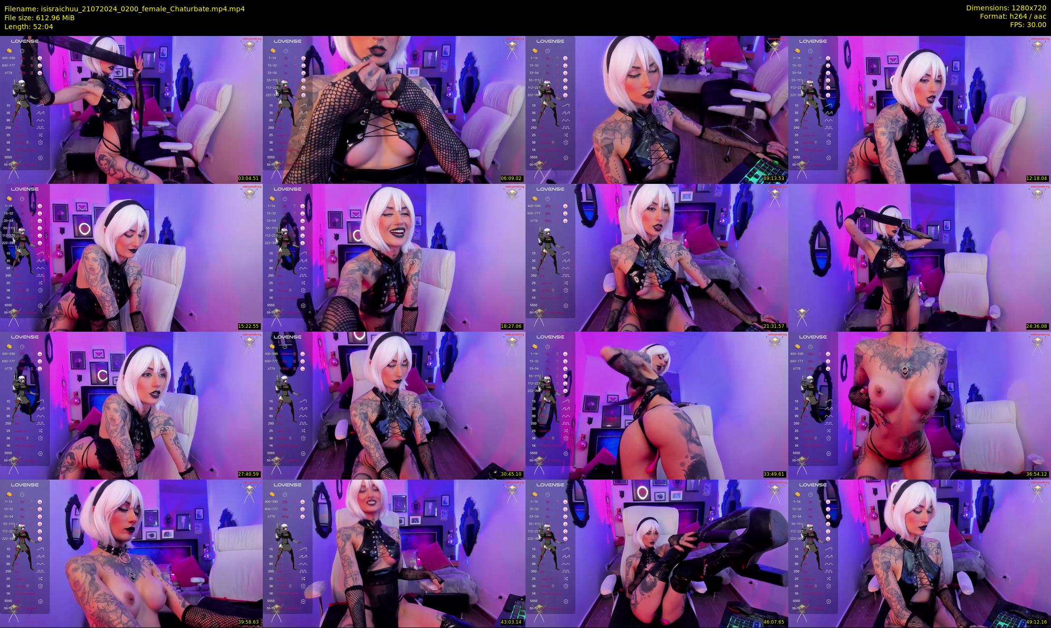 isisraichuu — 53 minute Chaturbate female cam show recording, 720p, Jul 21, 2024